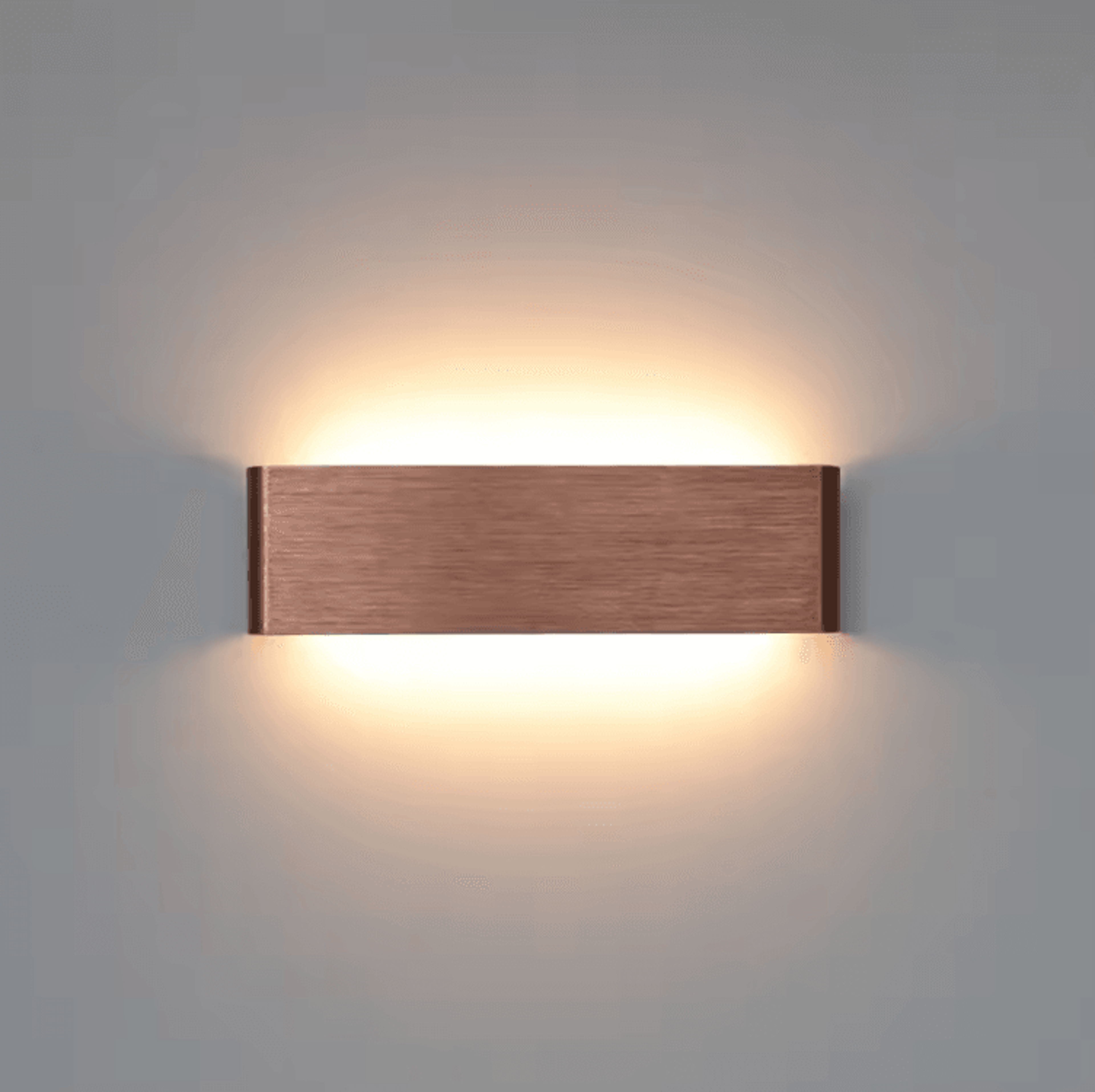 modern gold coffee aluminum strip wall sconce