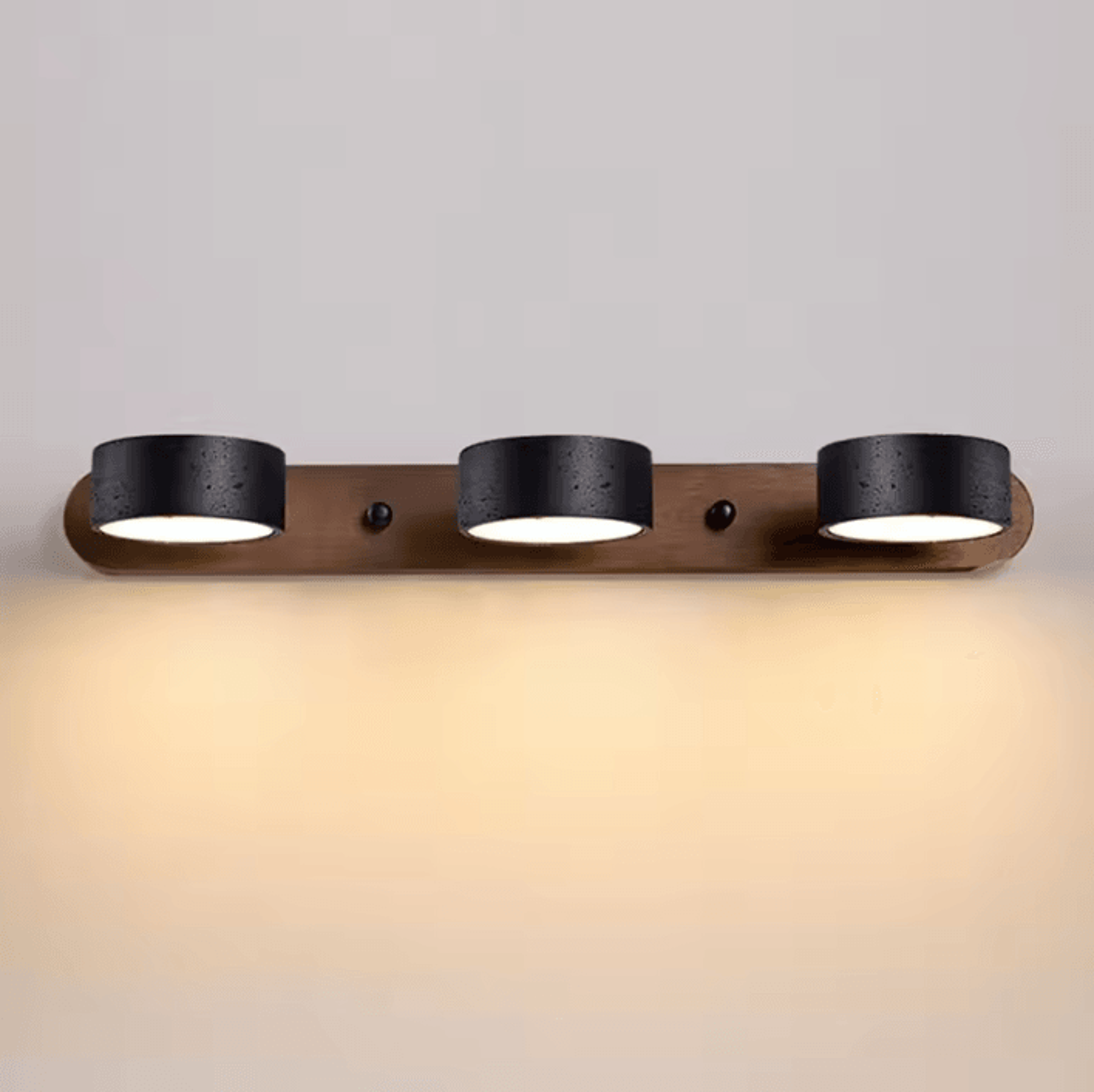 black cave stone modern led wall sconce