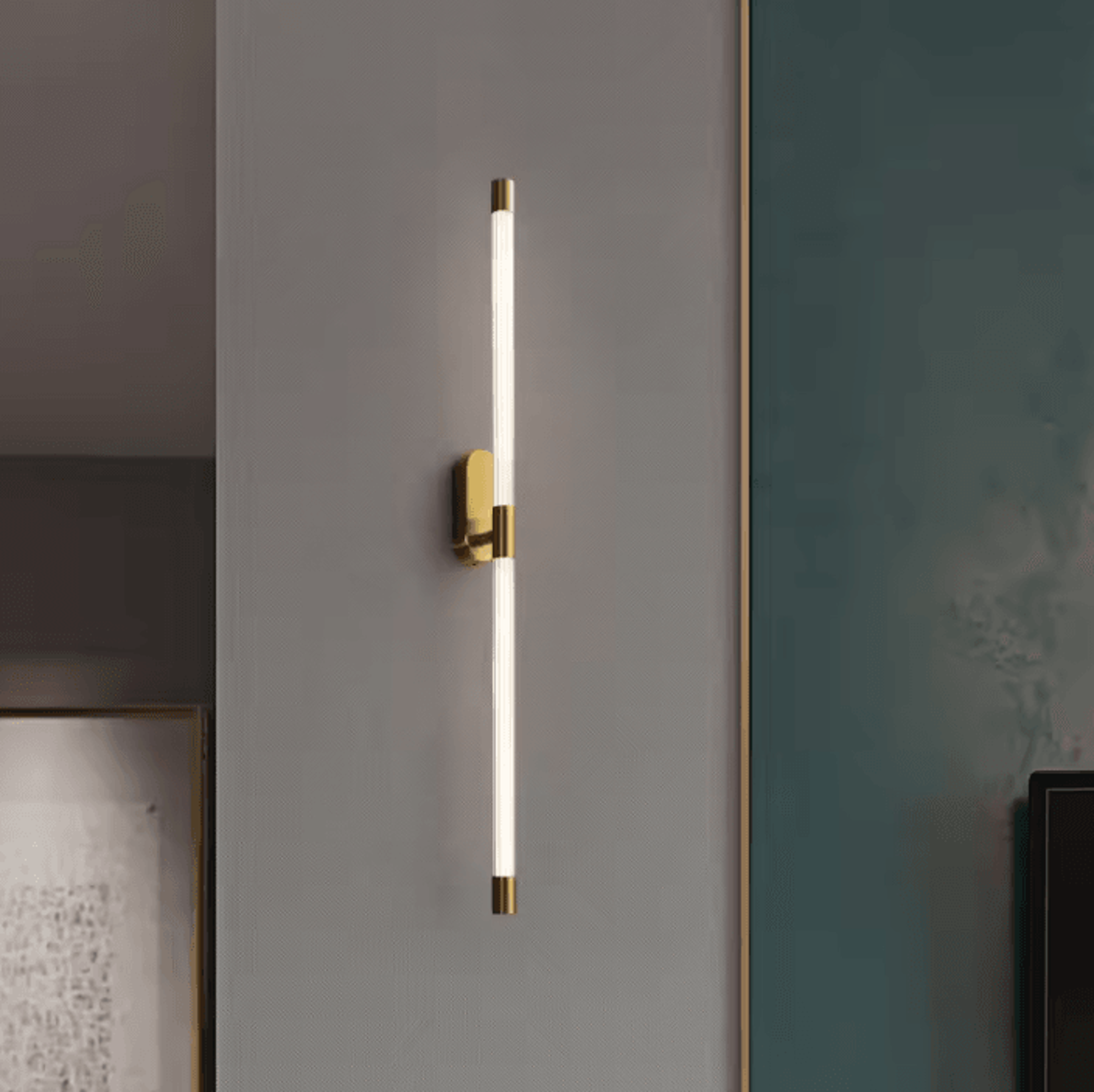 nordic minimalist linear led wall sconce