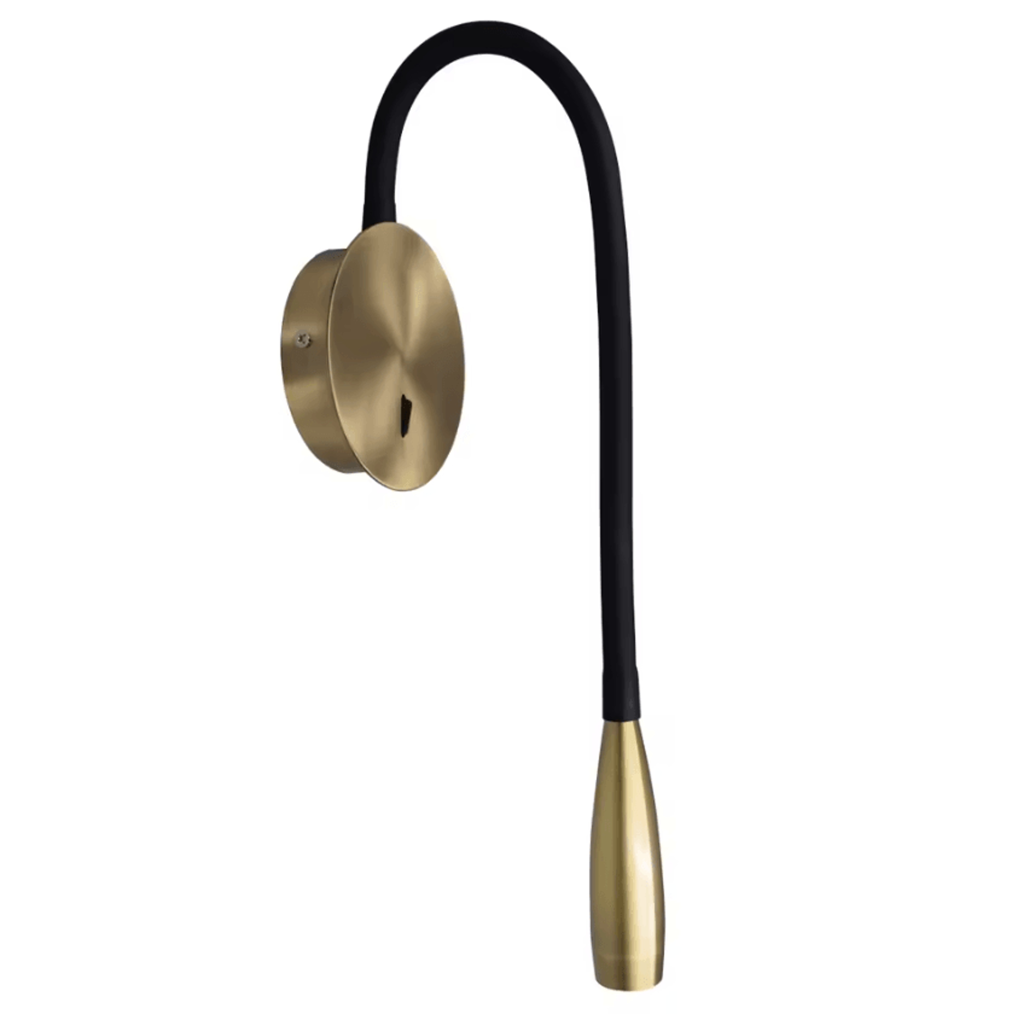 nordic bronze adjustable long arm led reading wall lamp