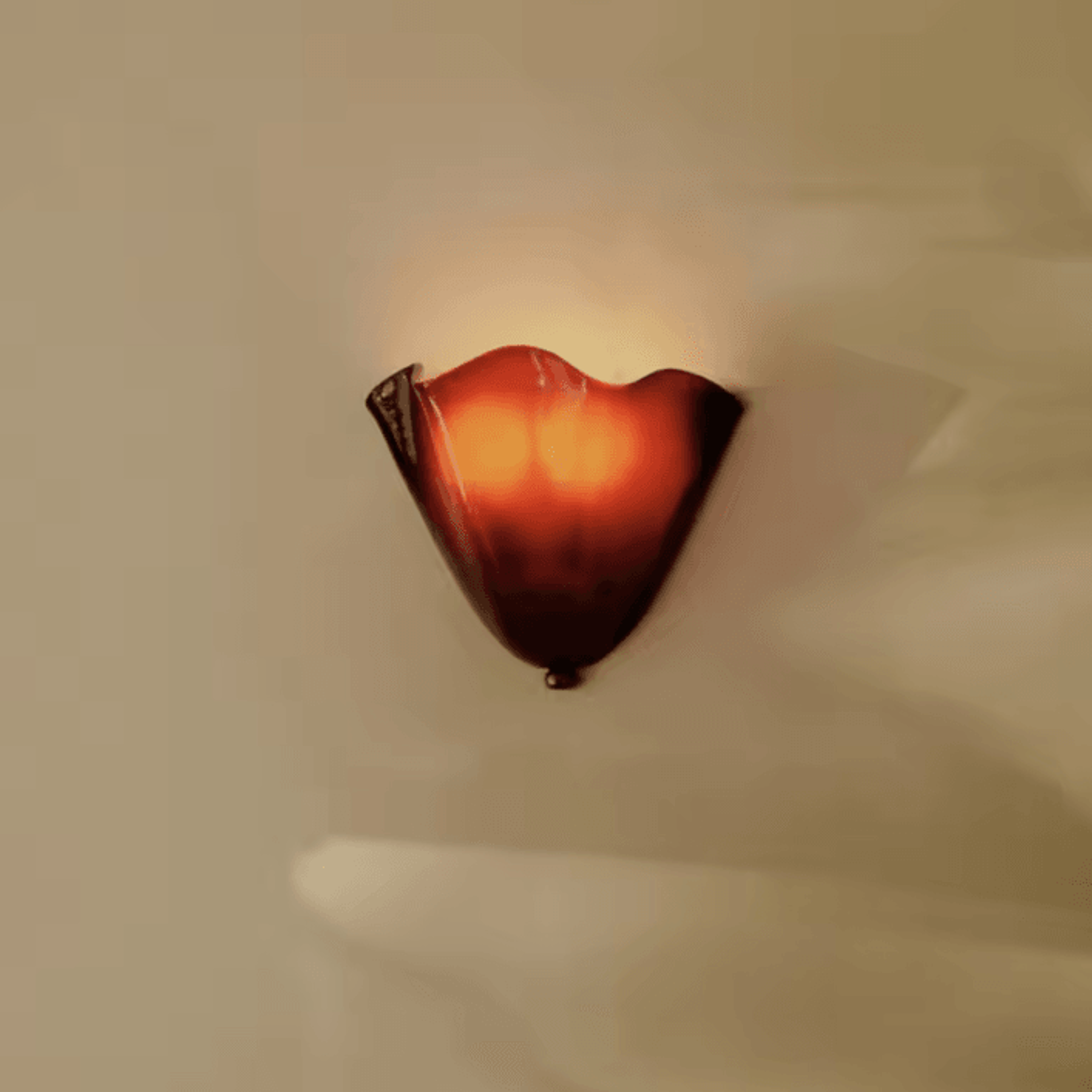 french vintage berry glass wall sconce