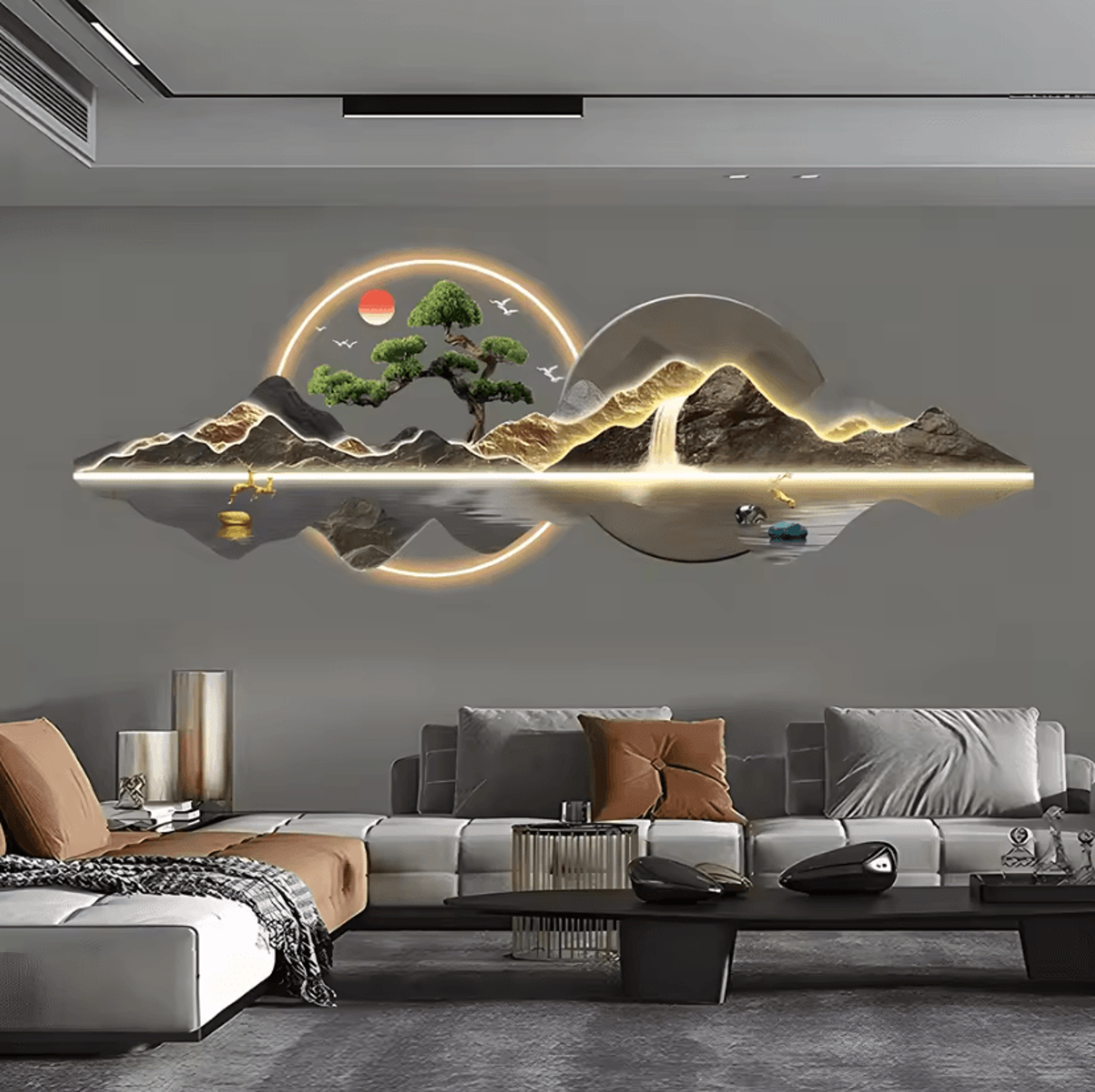 rizhao jinshan acrylic led wall art