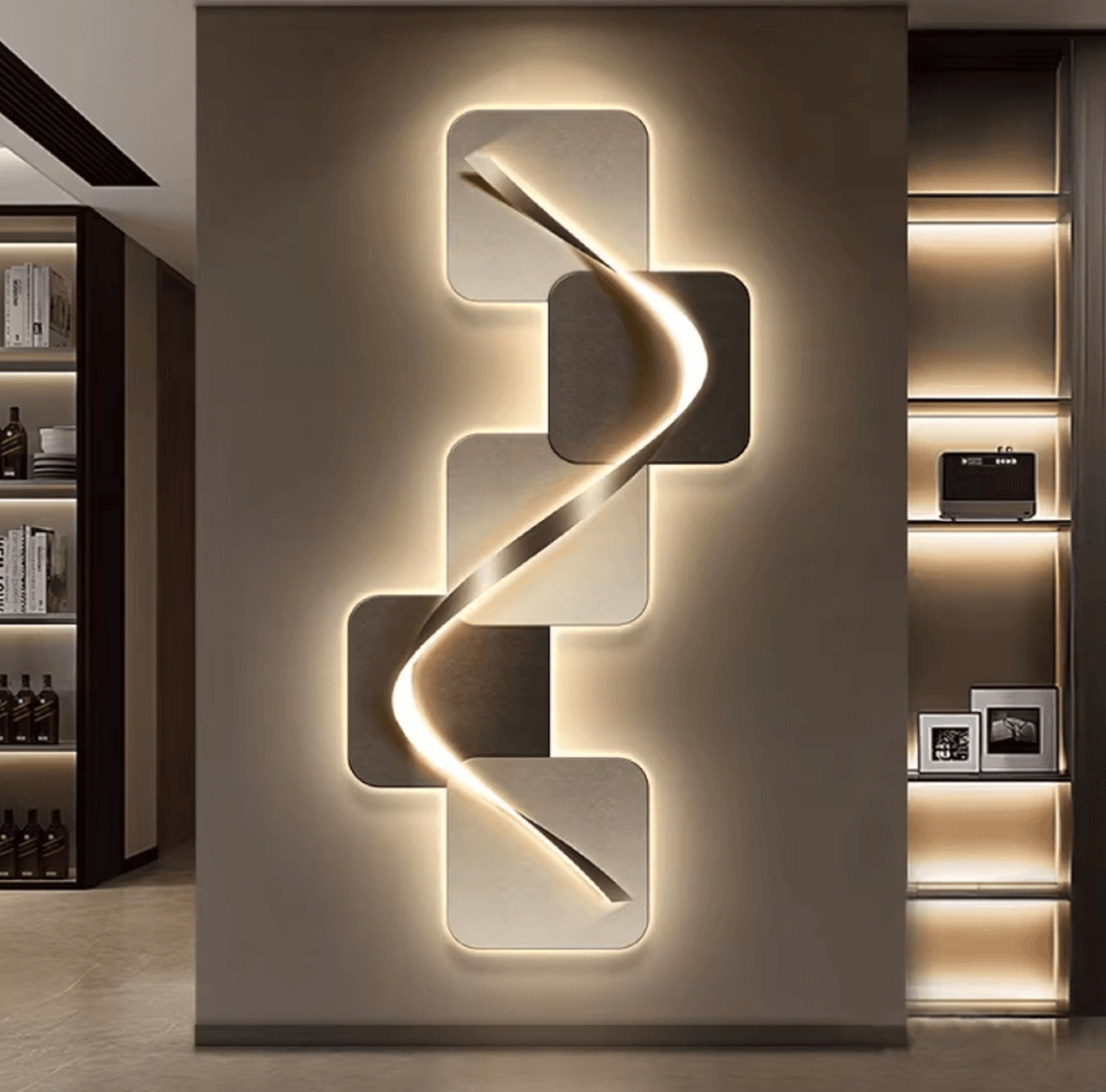 italian minimalist led wall art