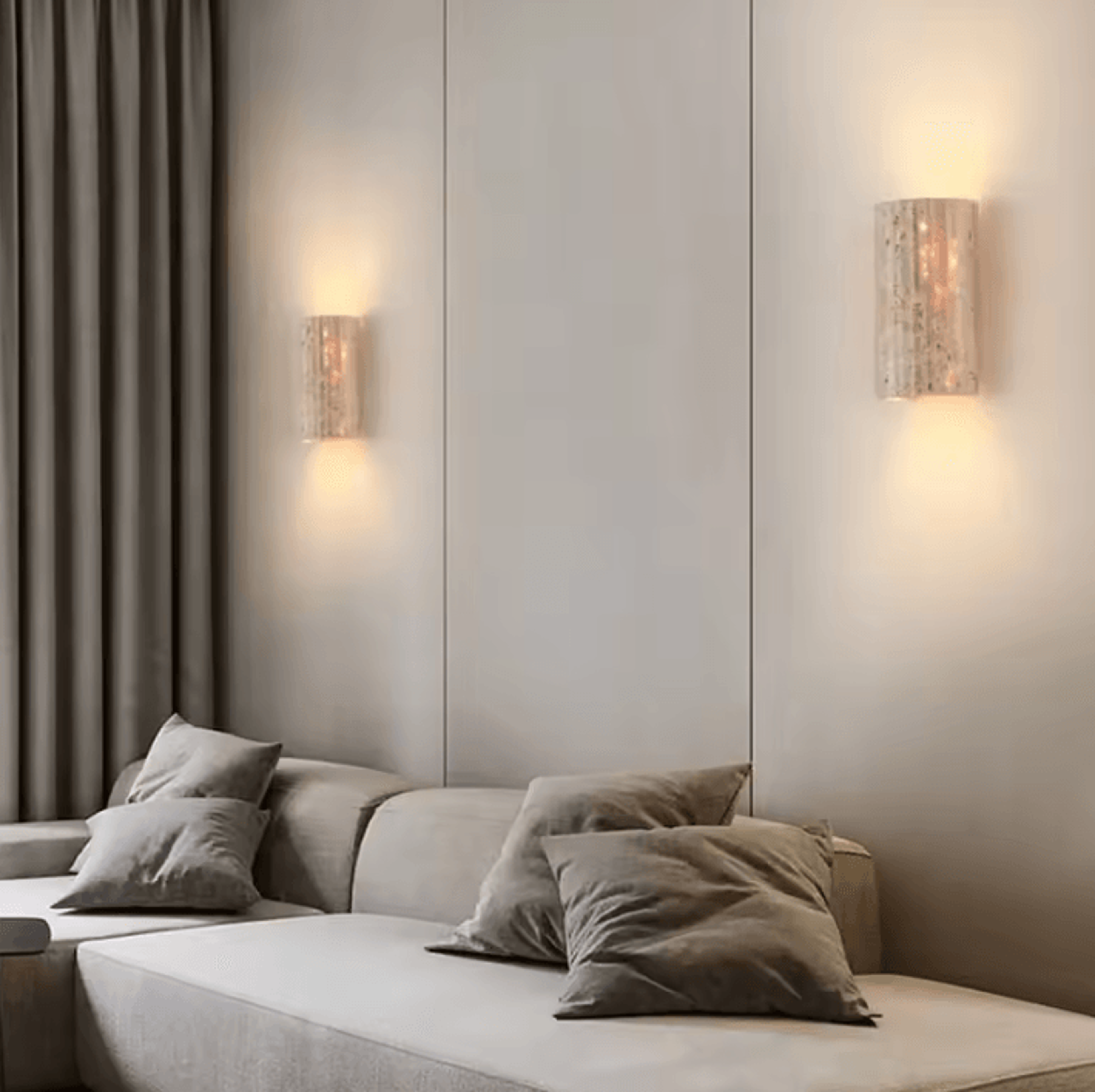 natural stone 3000k led wall sconce