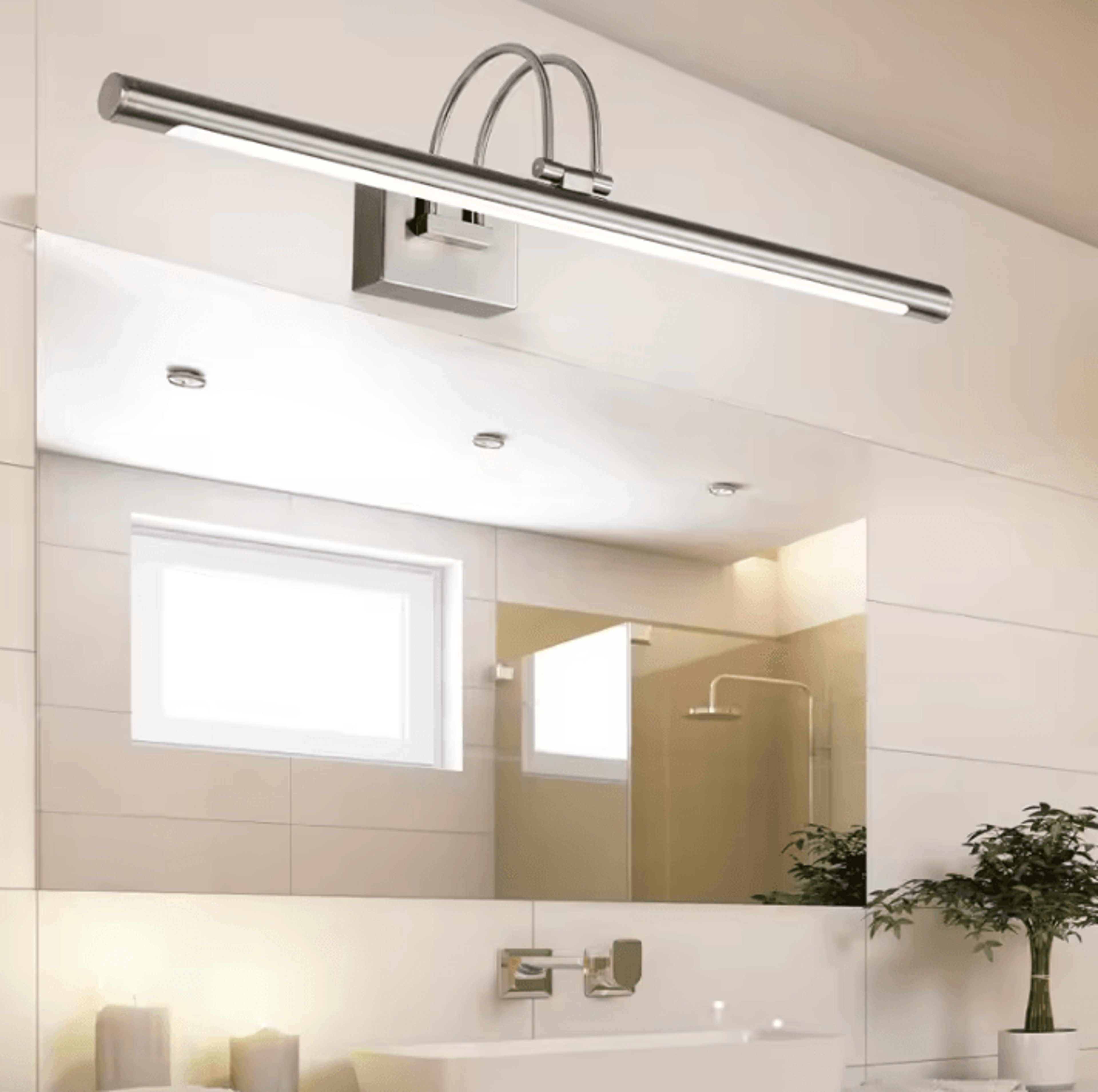 retro led mirror wall sconce