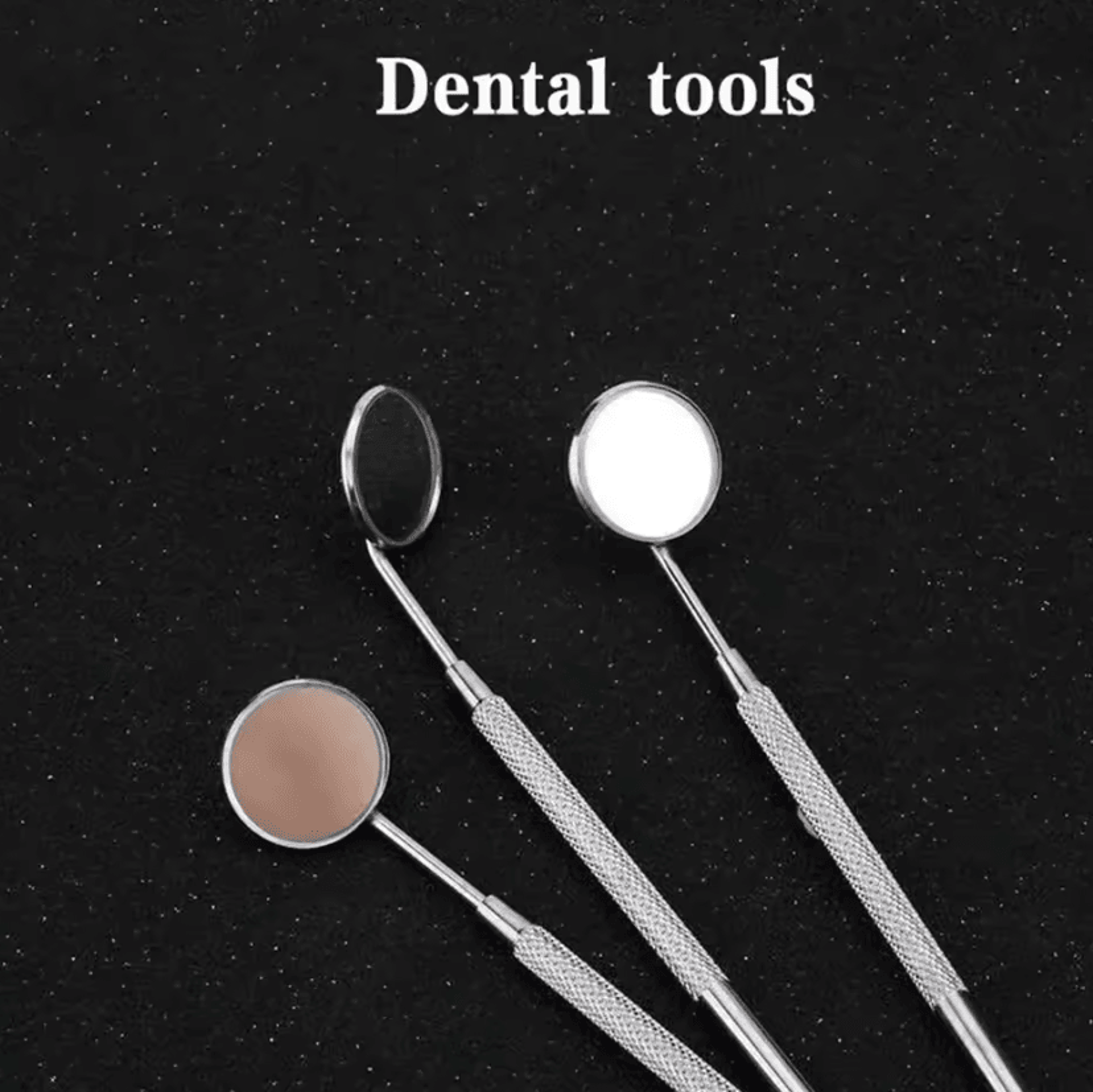 stainless steel eyelash and oral care inspection mirror