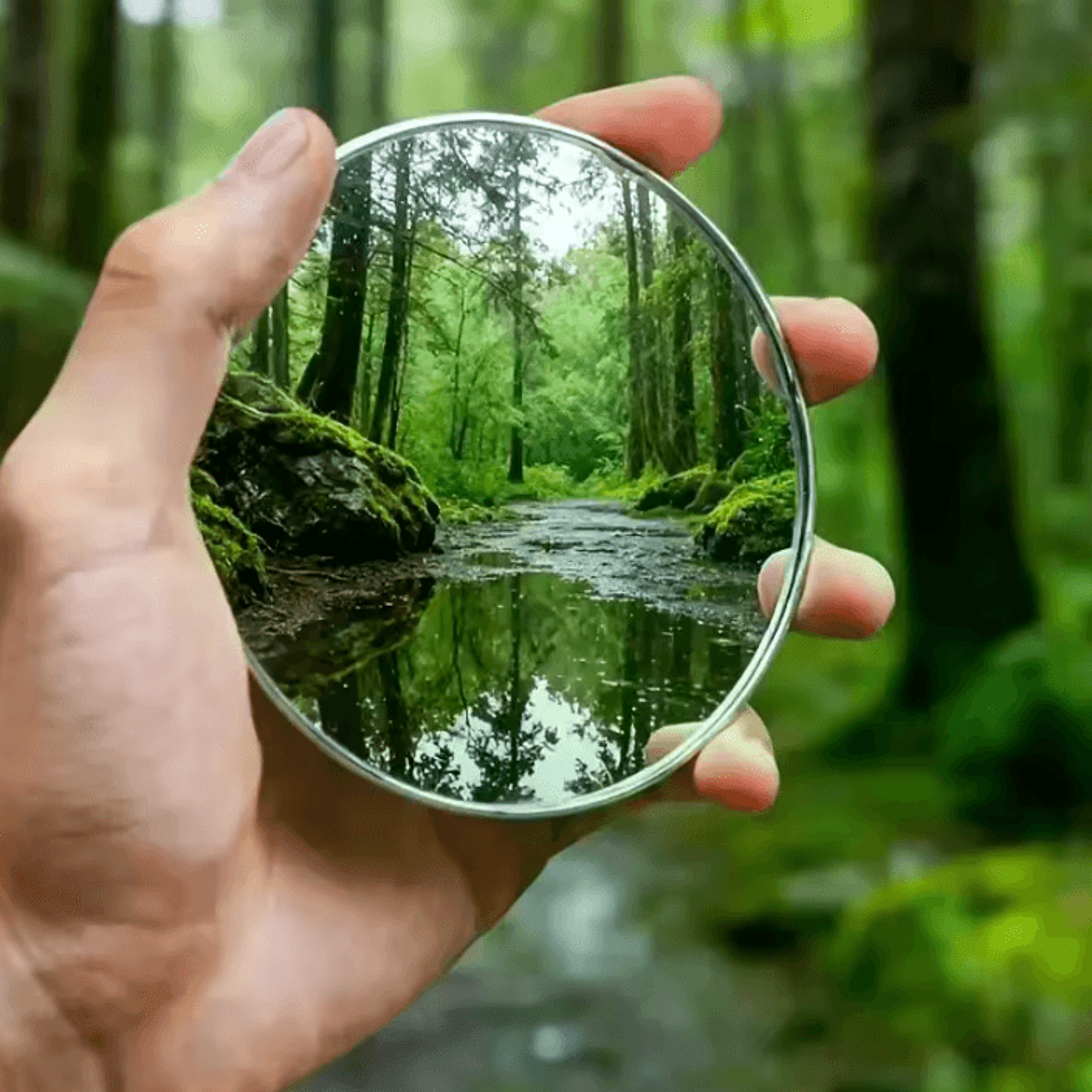 portable round convex selfie photography mirror