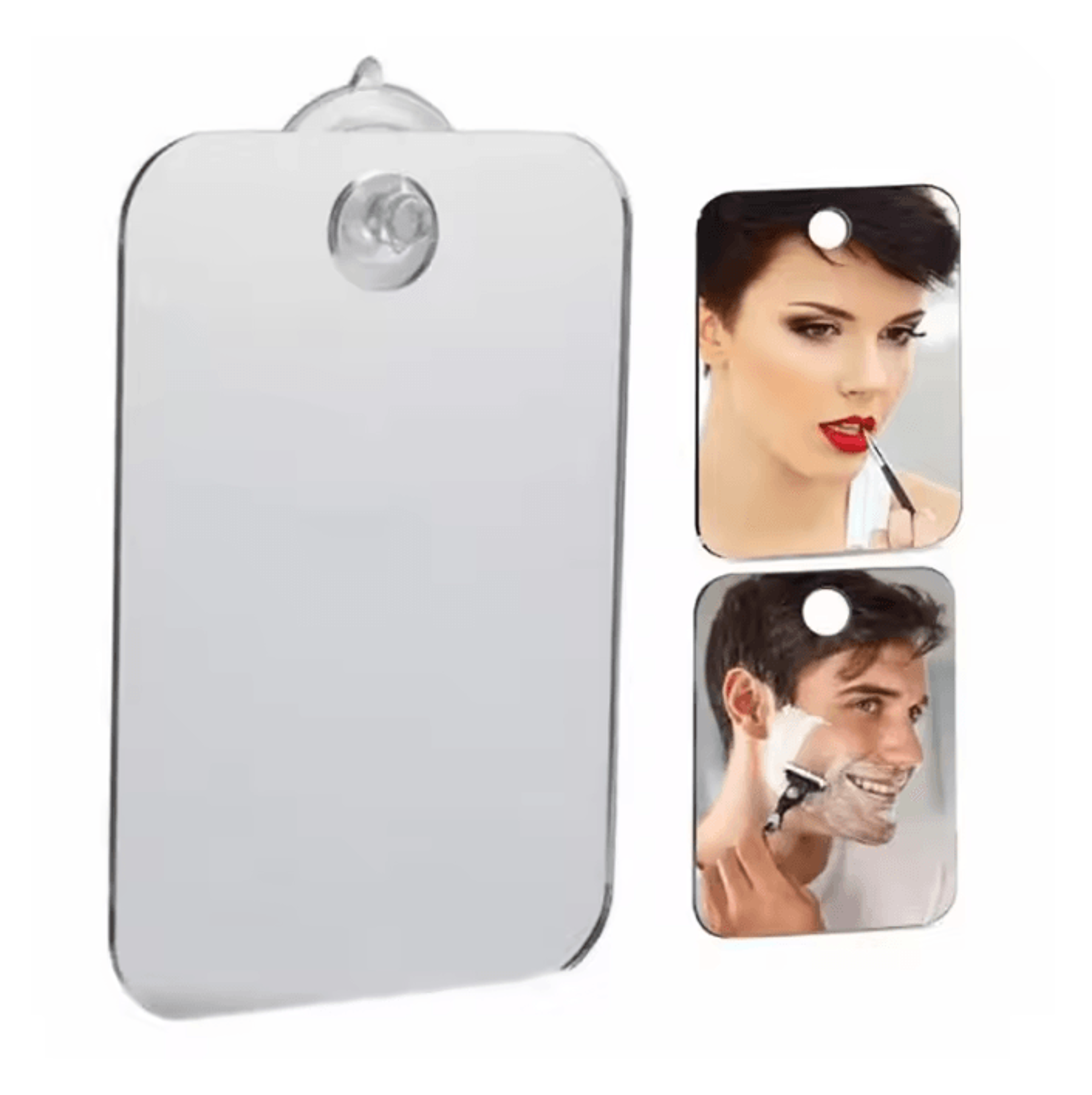 acrylic anti fog shower shaving mirror