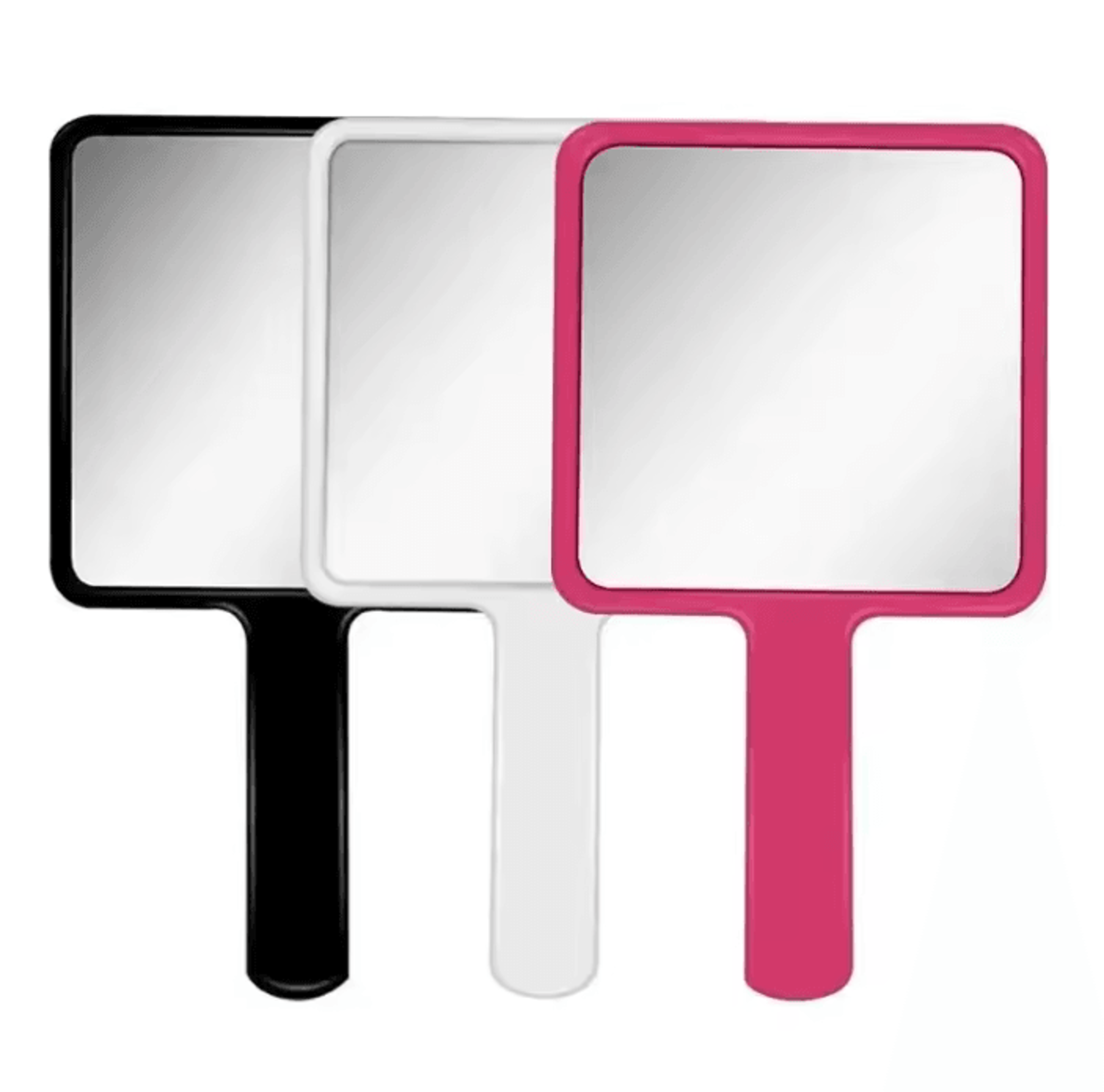 square handheld eyelash extension makeup mirror
