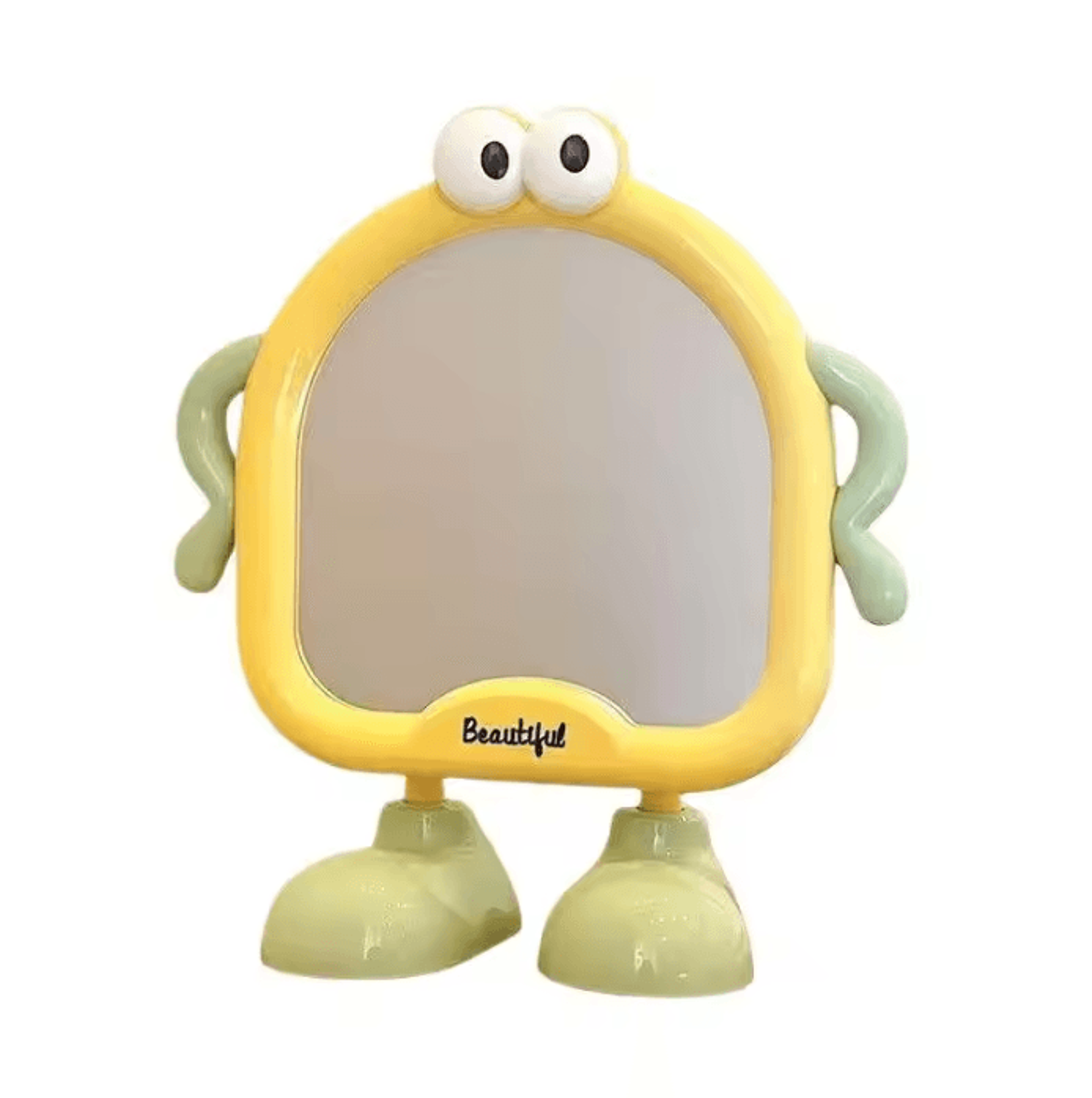 cute cartoon desktop vanity mirror with stand