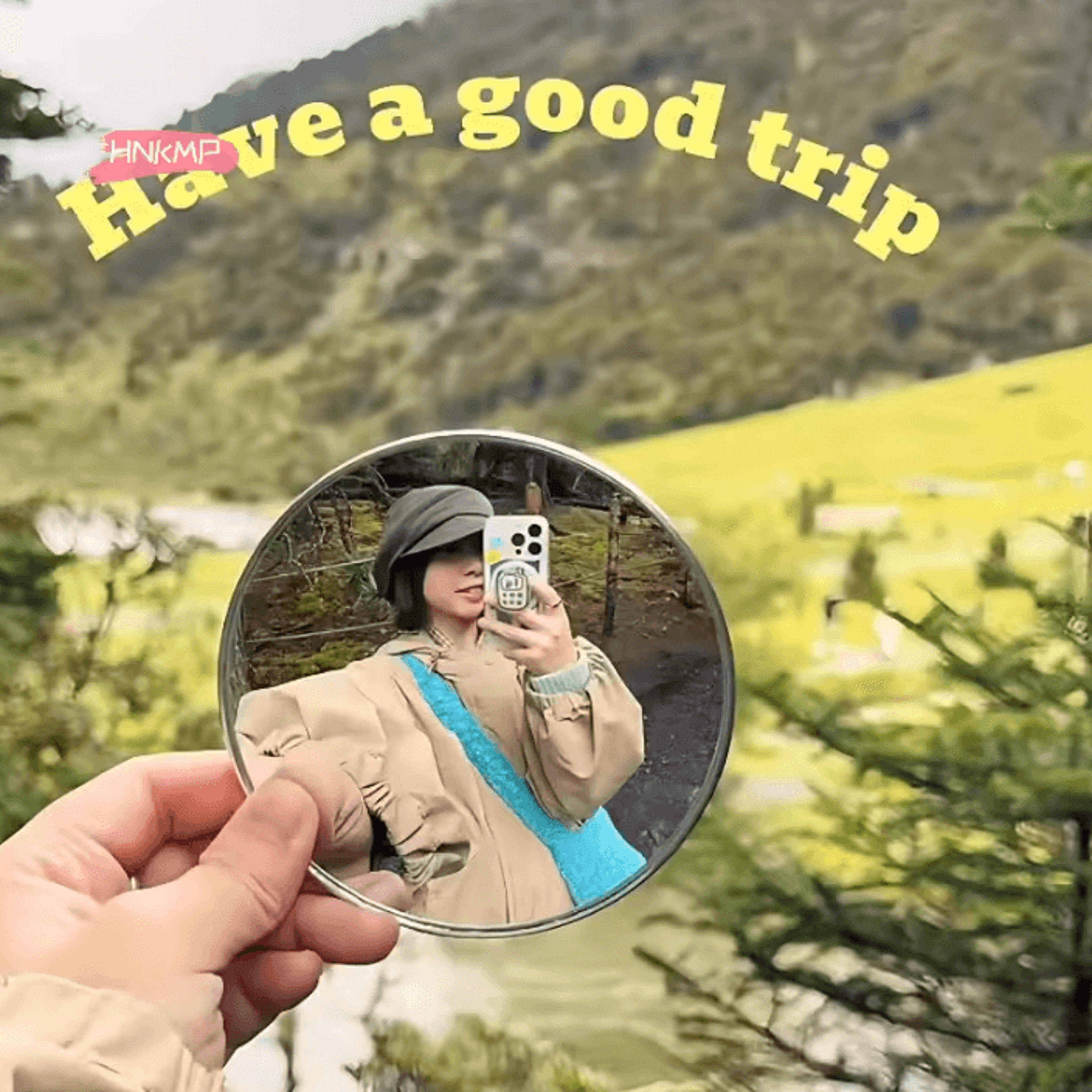 5cm portable convex selfie mirror for photography and vlogging