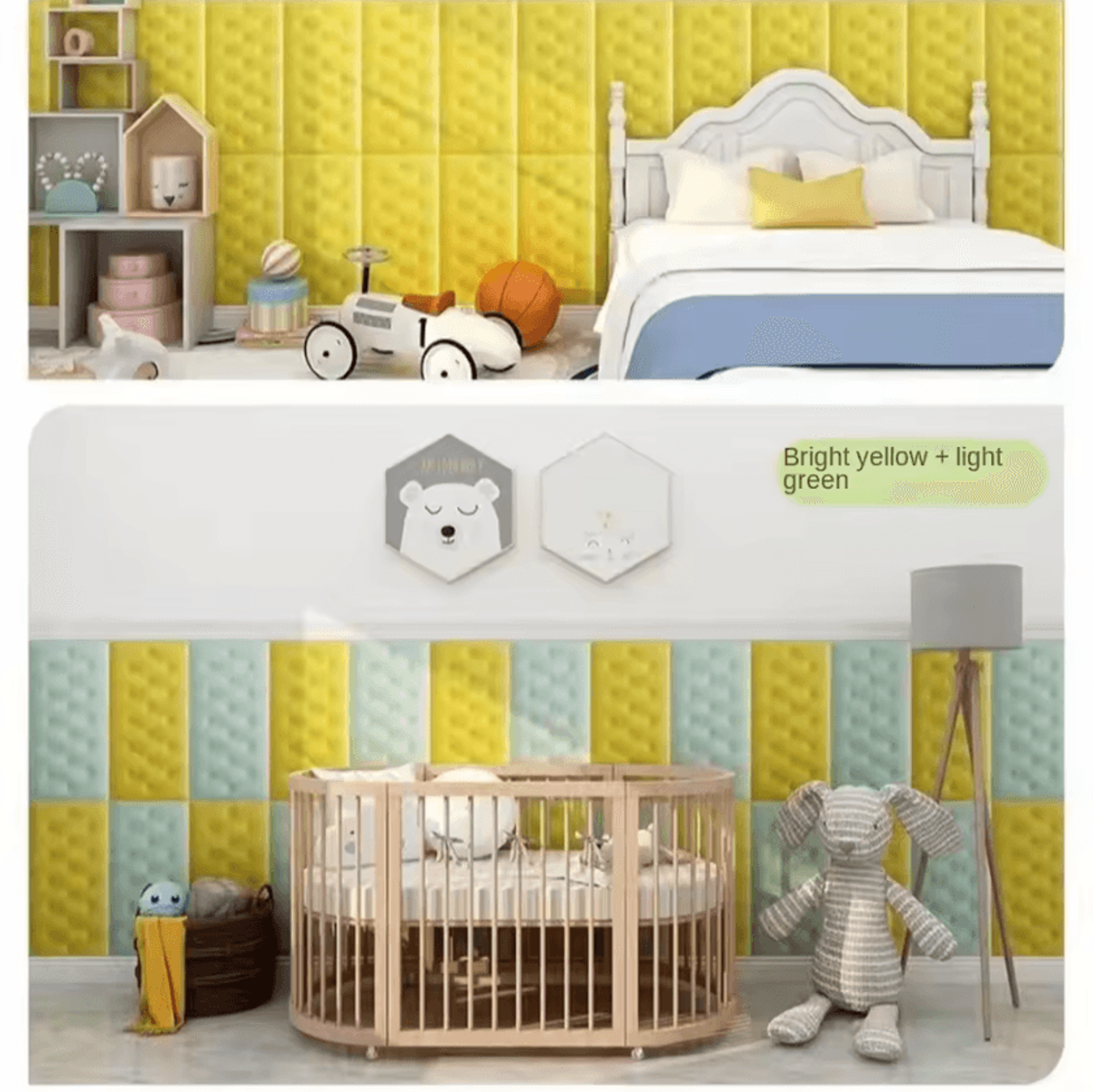 thickened 3d soft cushion wall stickers for kids bedroom