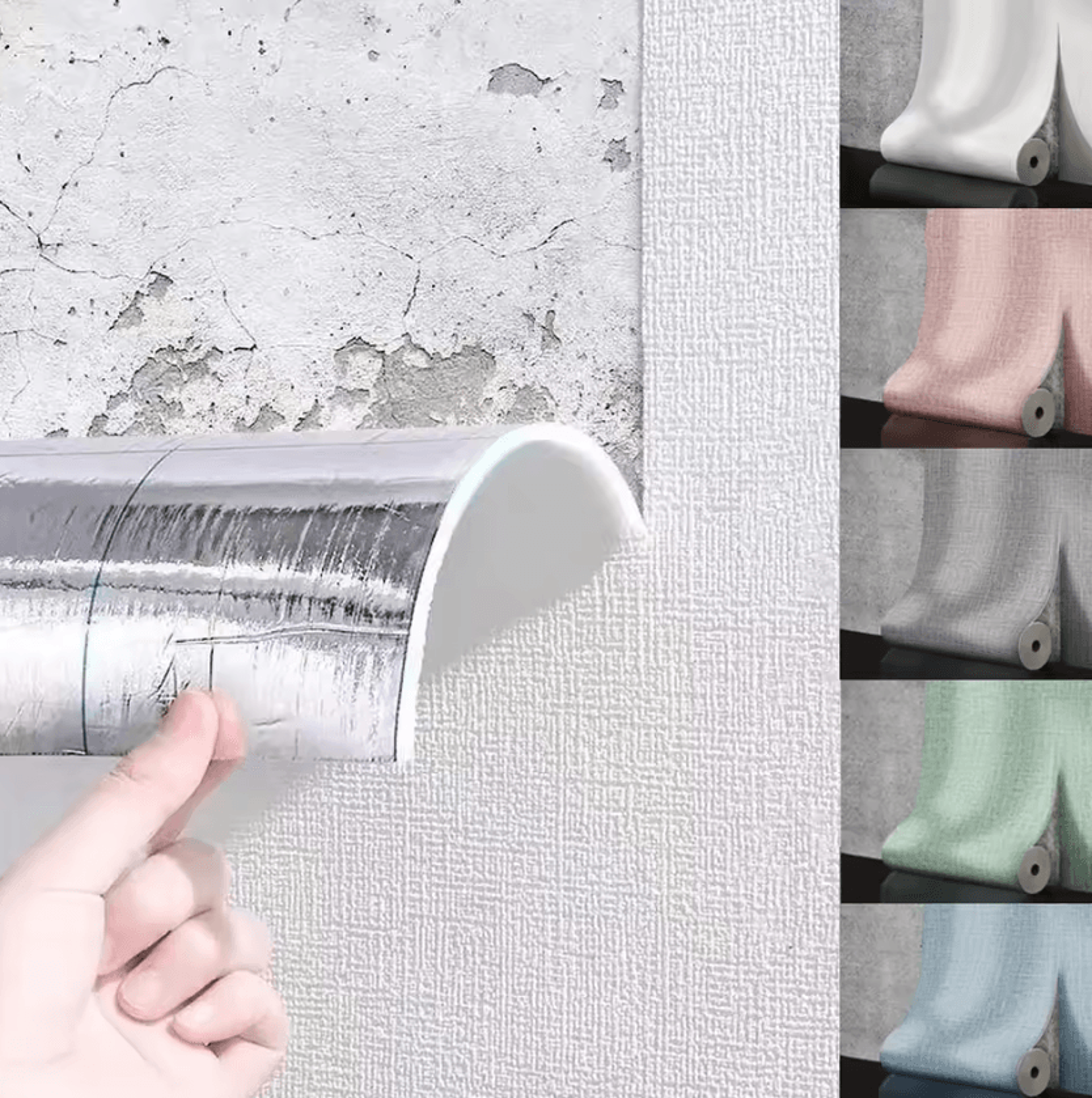 3d linen peel and stick foam wallpaper