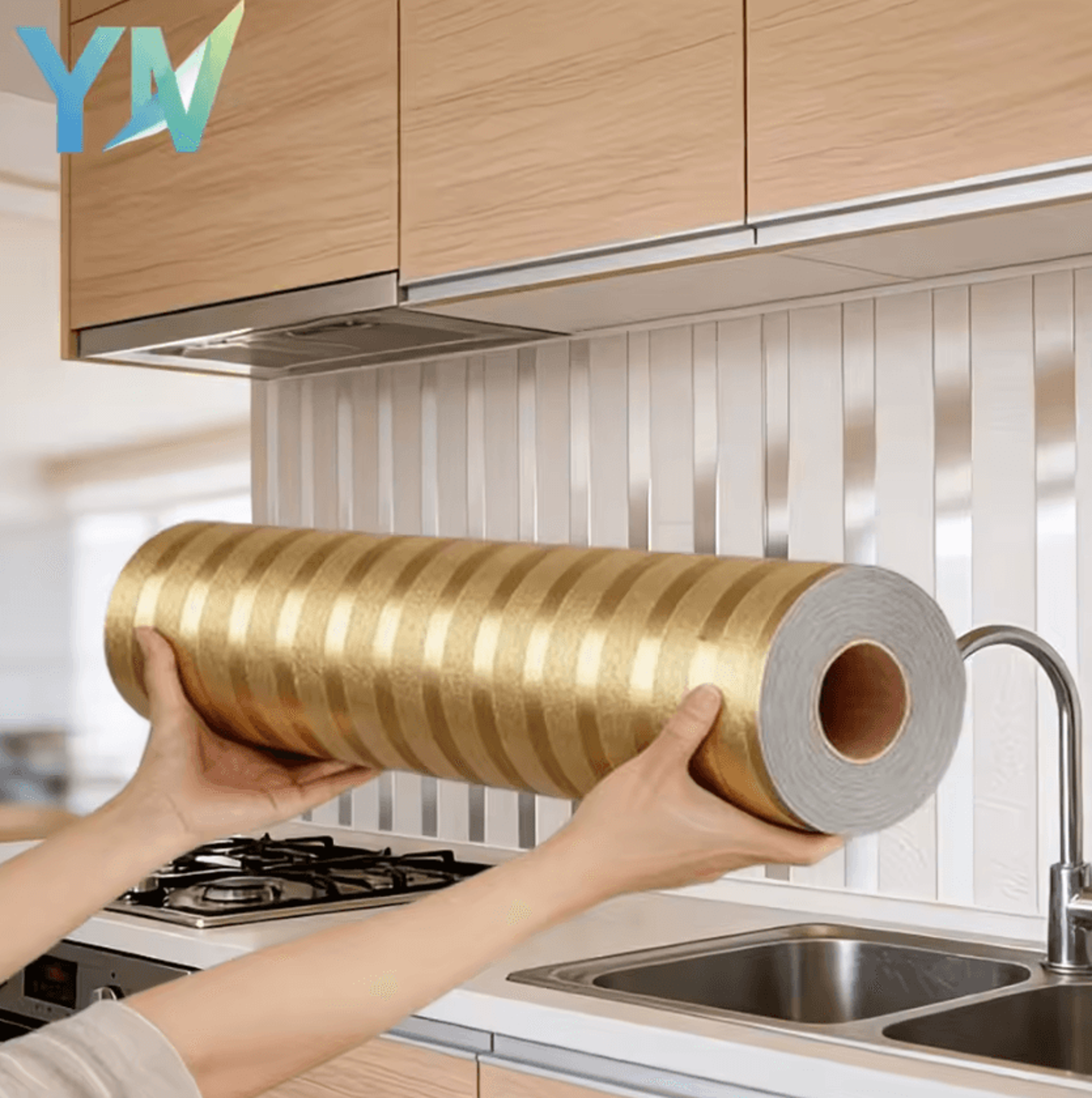 3d stripe grid peel and stick wallpaper