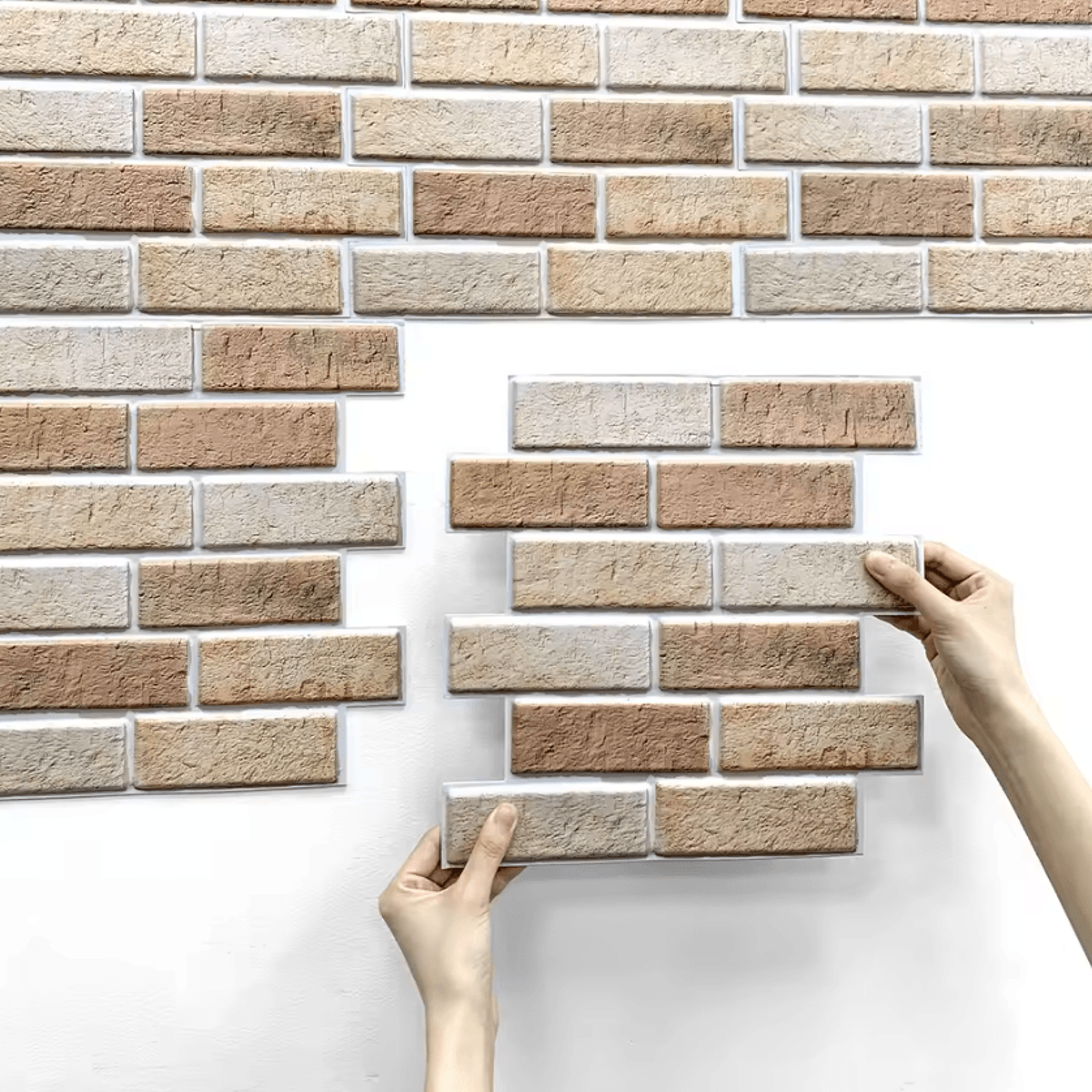 3d faux brick peel and stick waterproof wall panels
