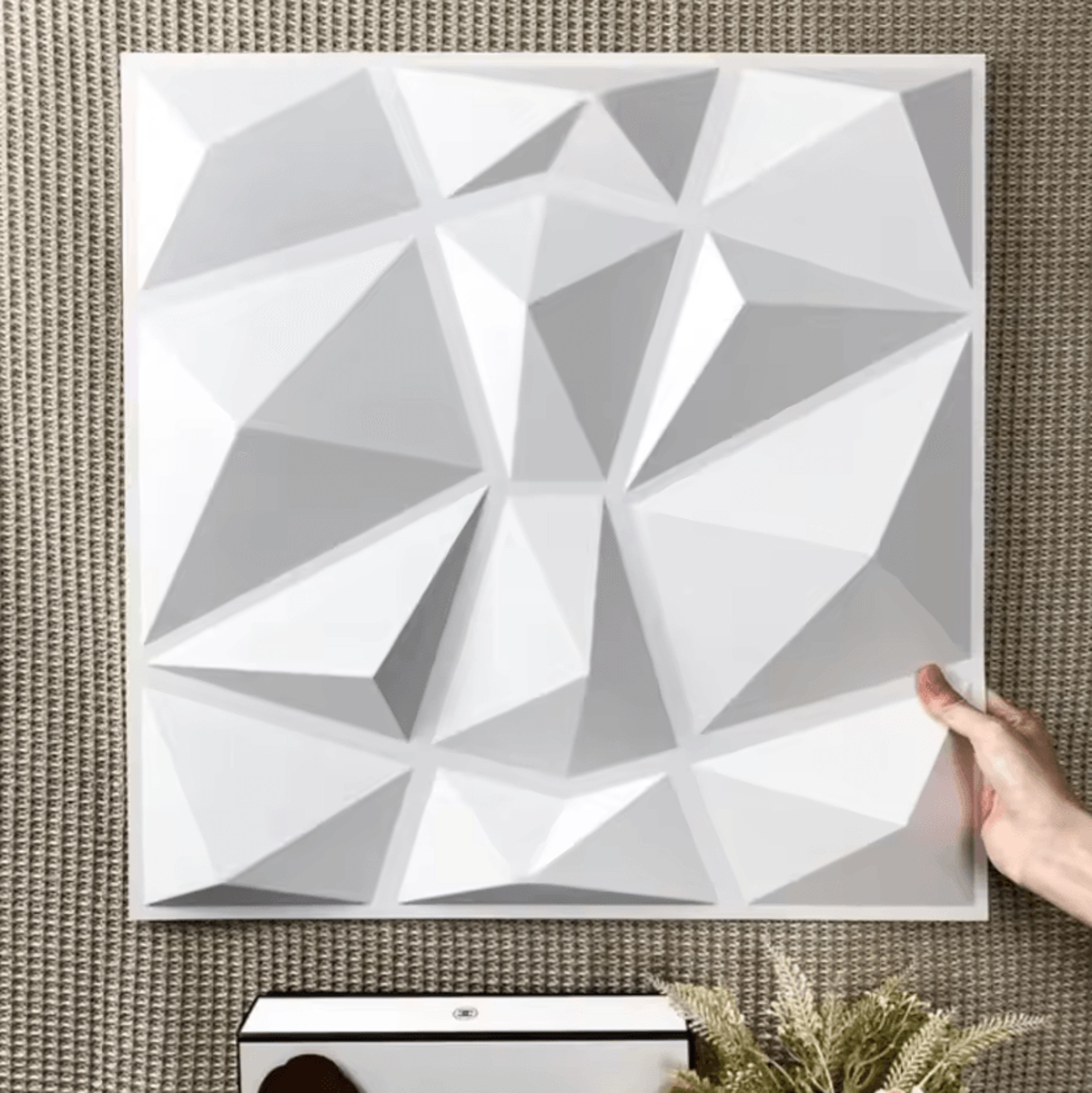 3d diamond peel and stick waterproof wall panels