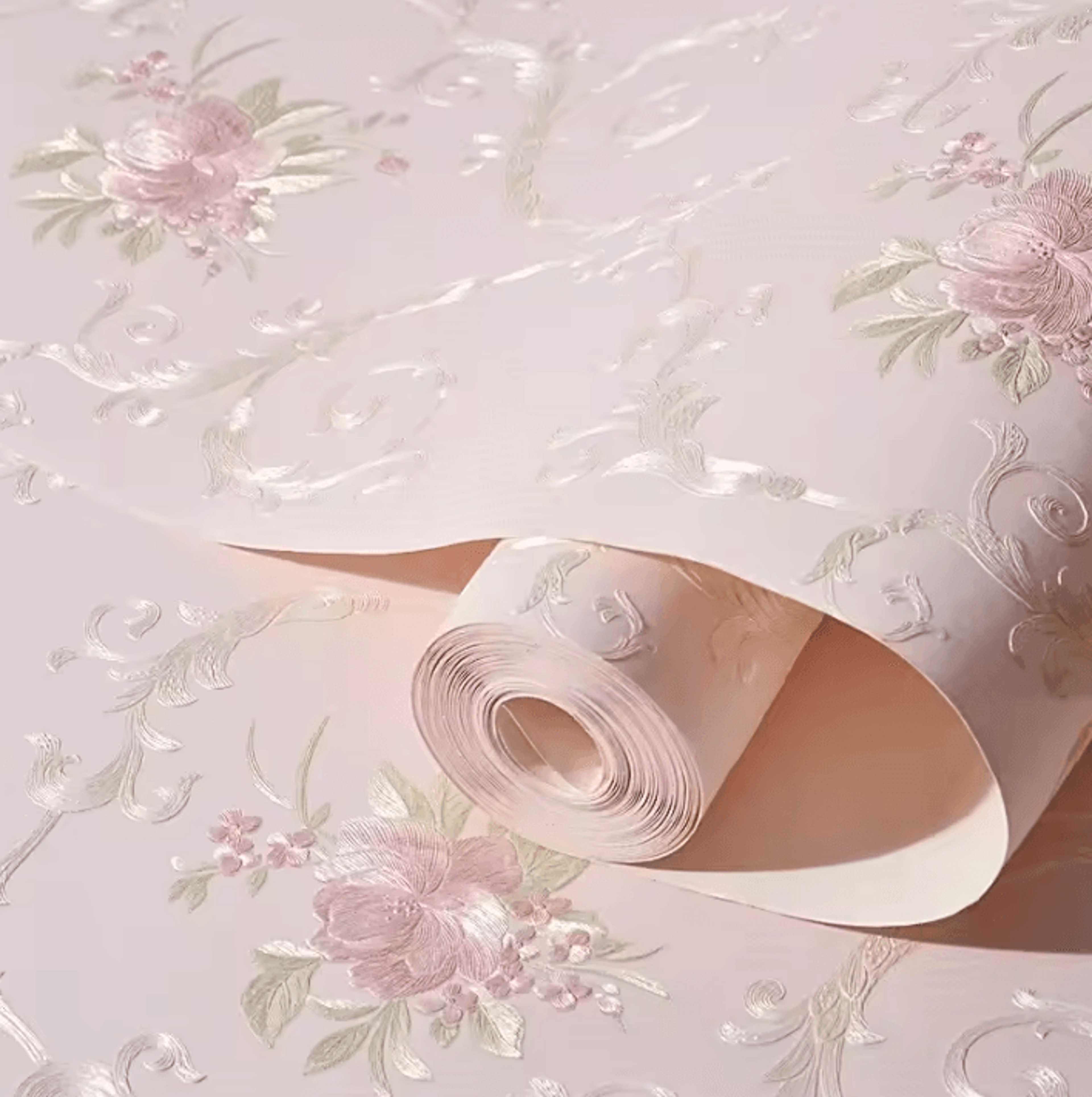 3d floral peel and stick waterproof wallpaper