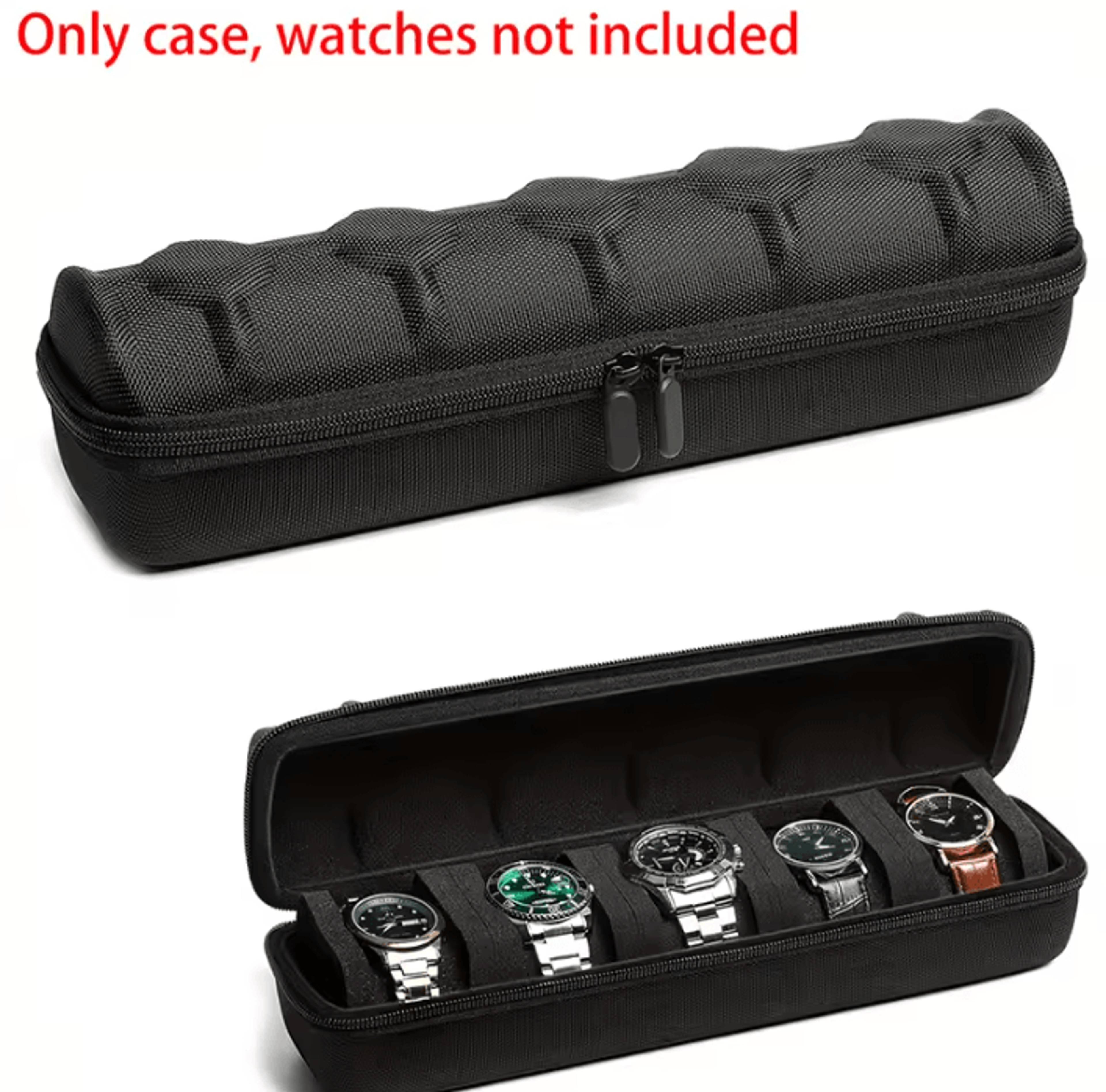 portable watch travel case and storage organizer