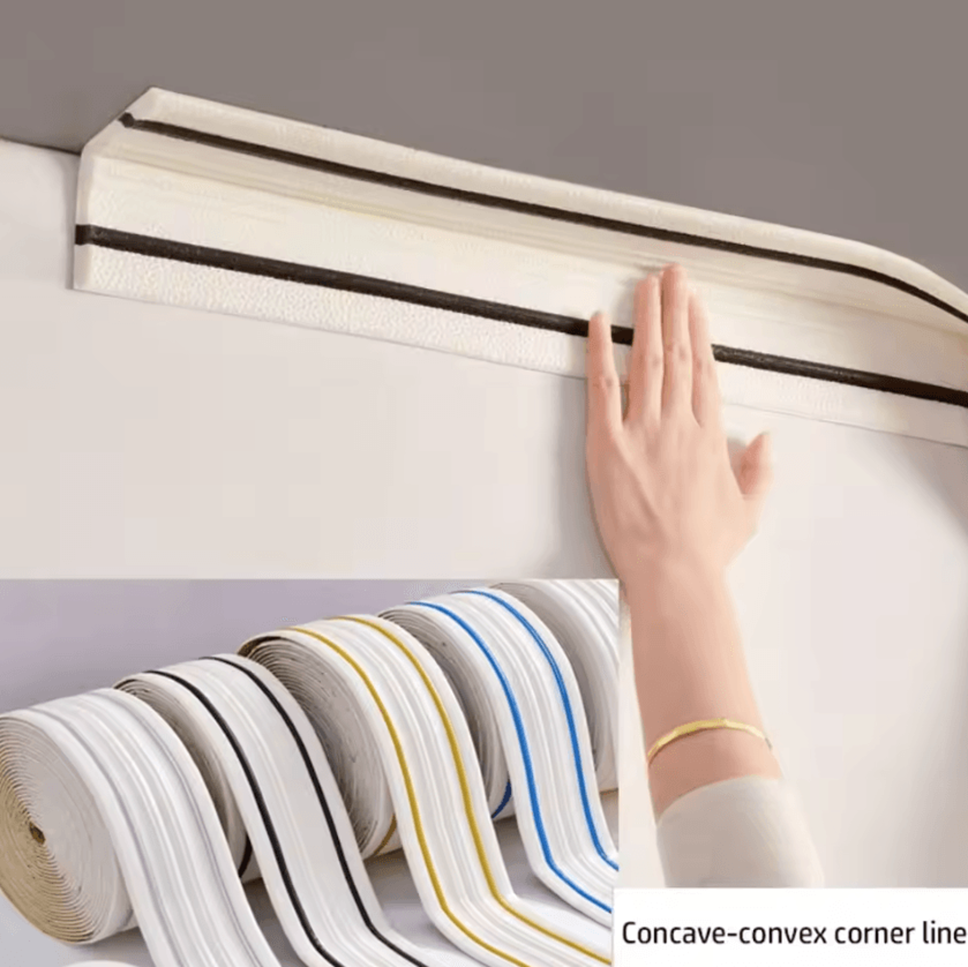 230cm 3d xpe foam self adhesive waterproof skirting wall trim