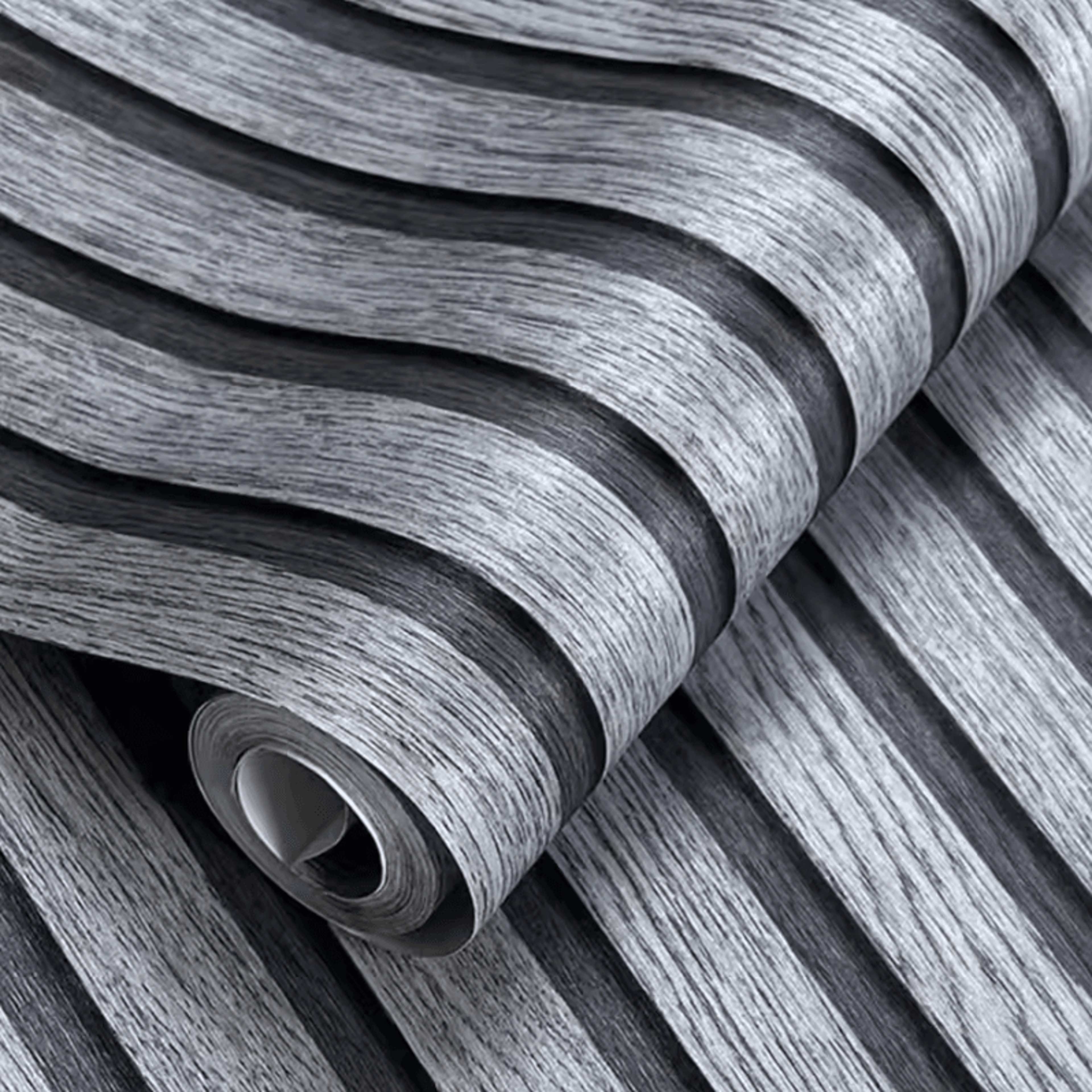 black and gray wood grain grille peel and stick wallpaper