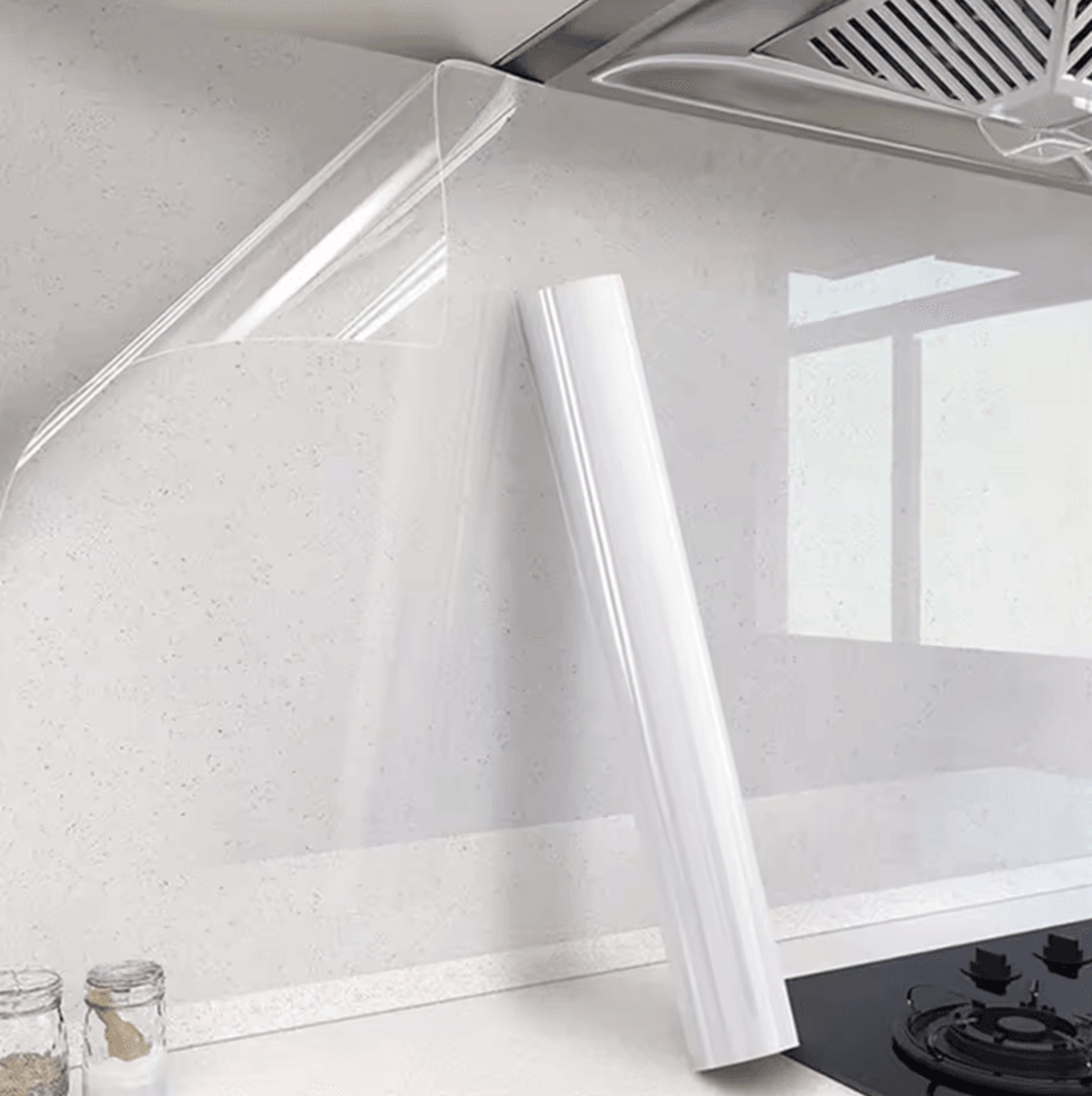5m 8m clear kitchen backsplash protector self adhesive oil proof wall film