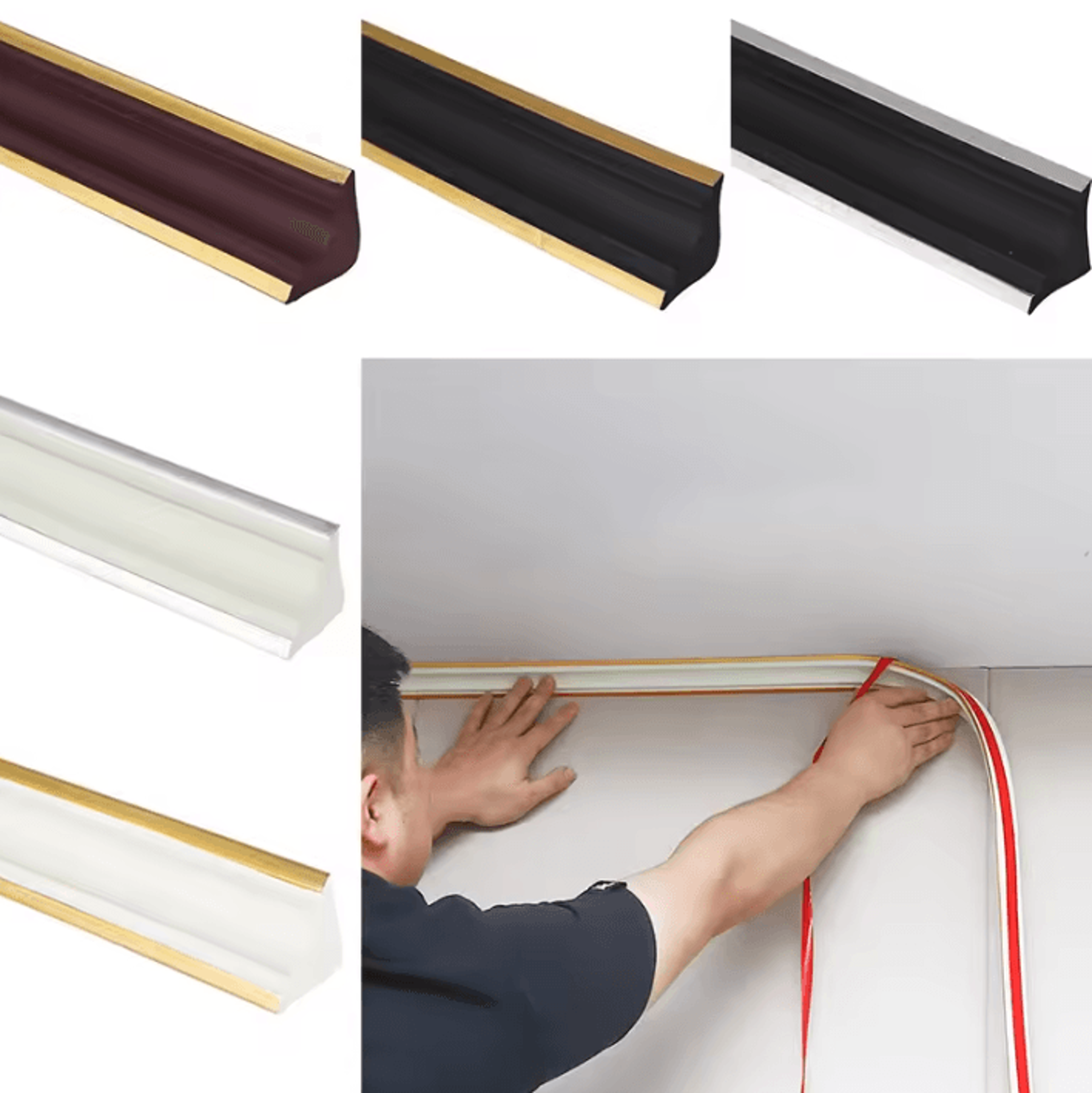5m 3d foam peel and stick wall trim waterproof ceiling border