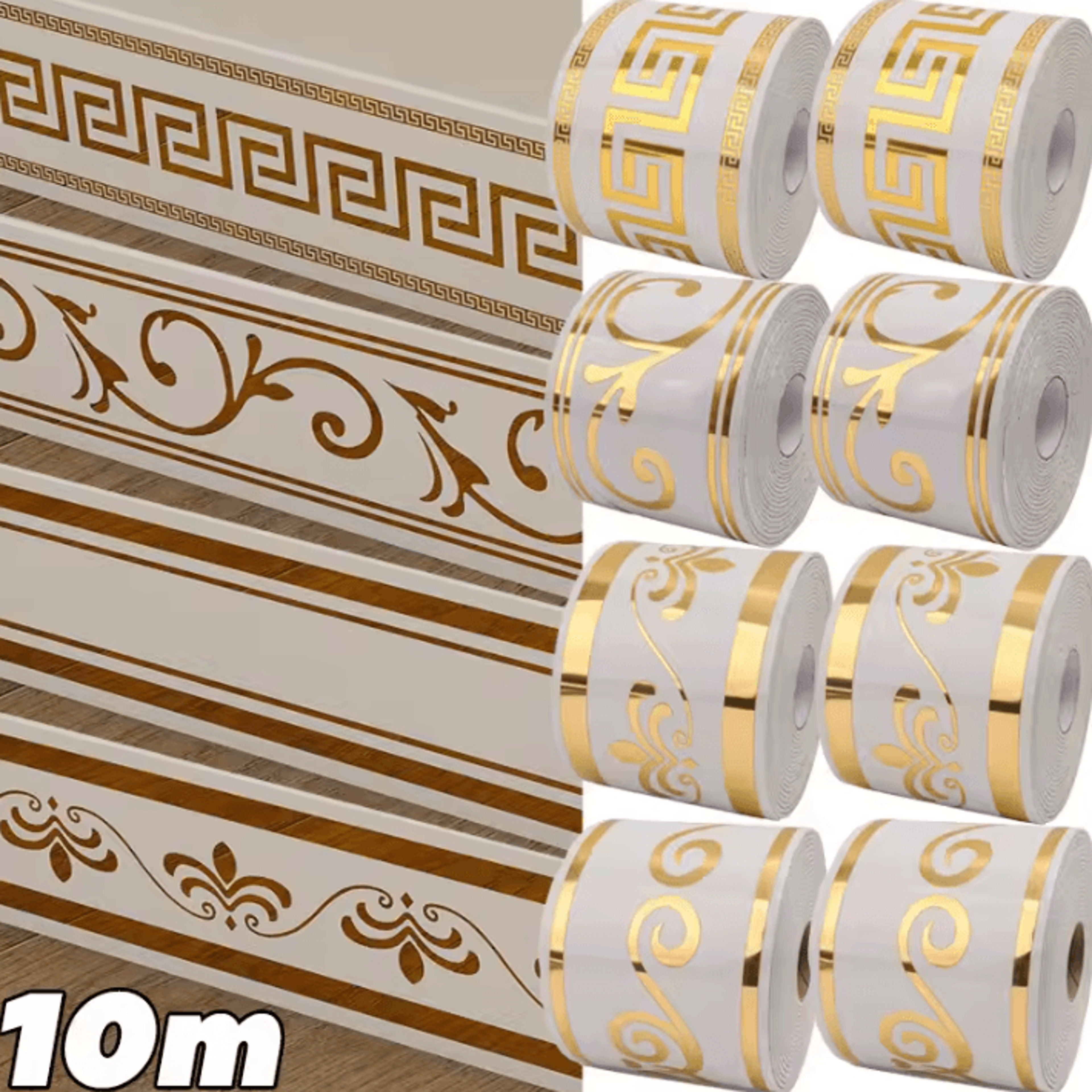 5m 10m self adhesive skirting line decorative door frame edge trim