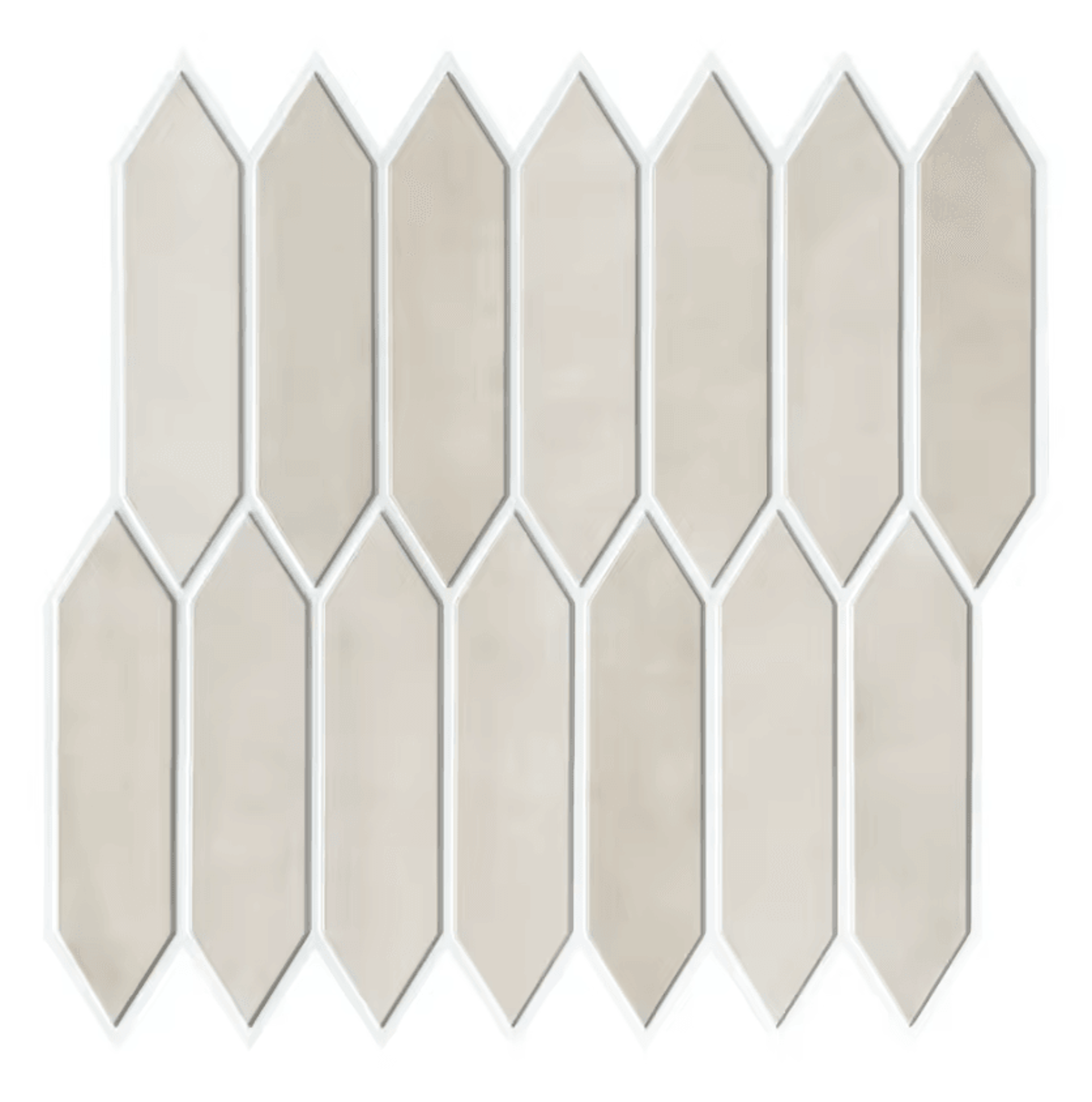 10 piece 3d long hexagon peel and stick wall panels 30x30cm