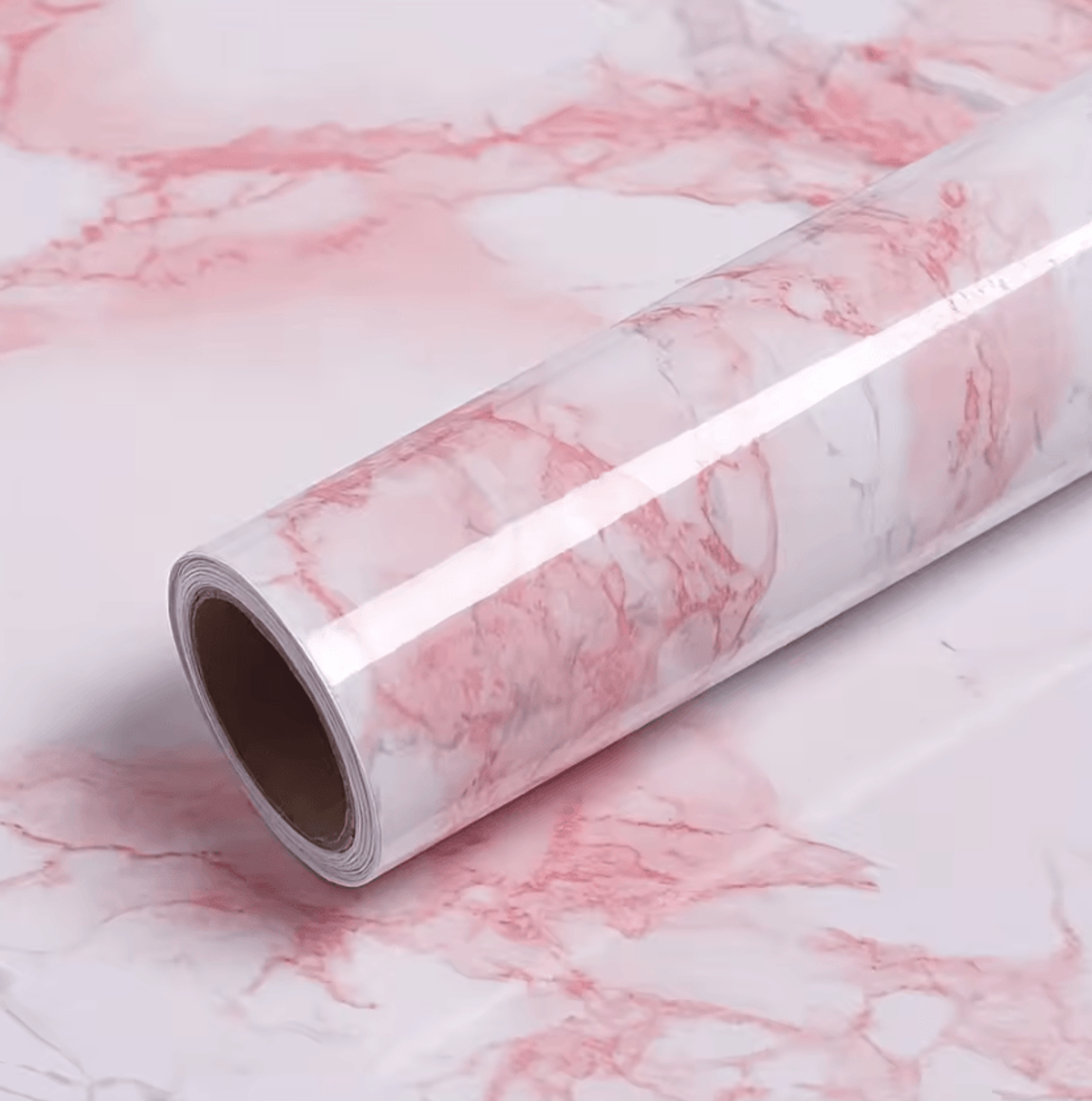 pink marble self adhesive wall and backsplash covering