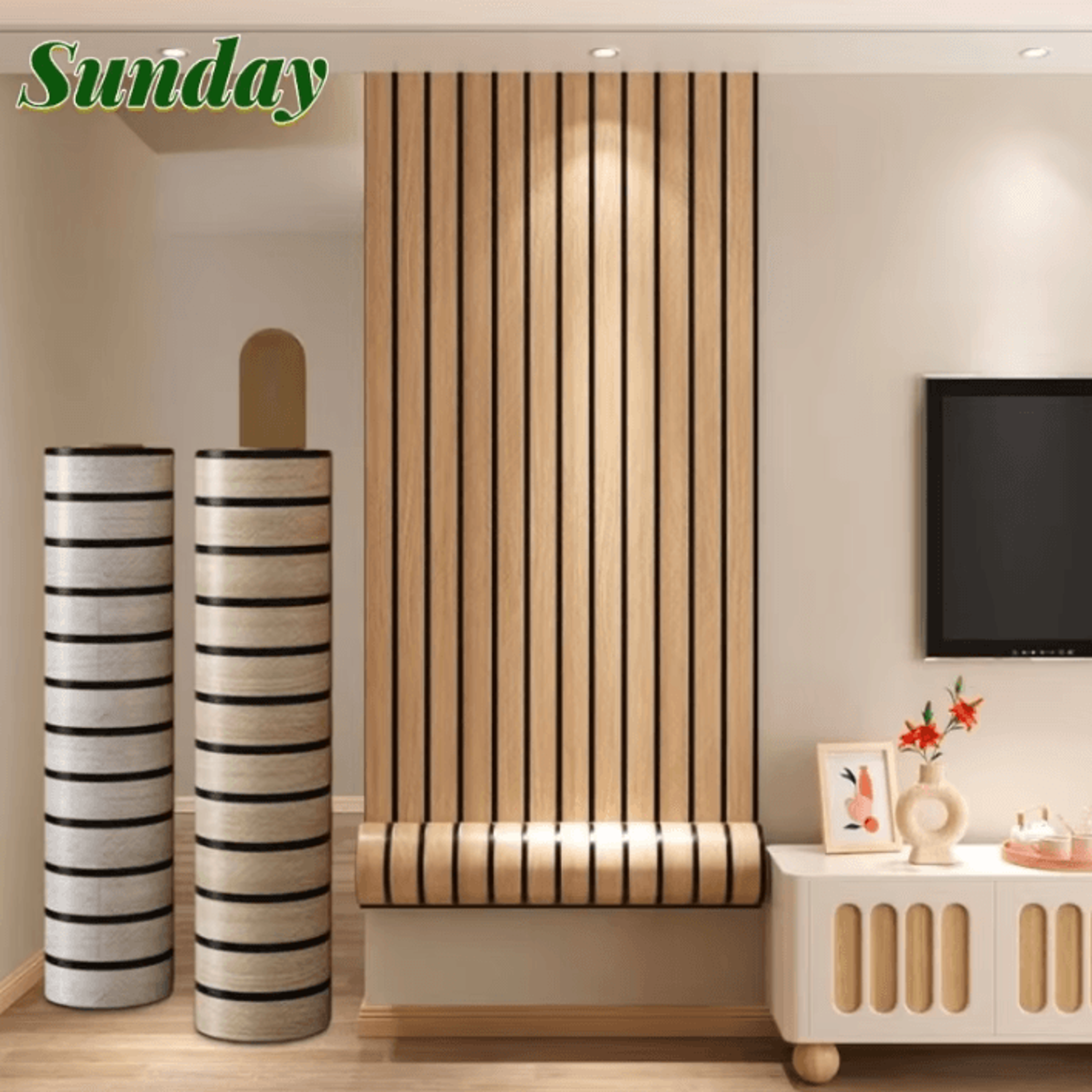 3d wood grain grille peel and stick foam wallpaper