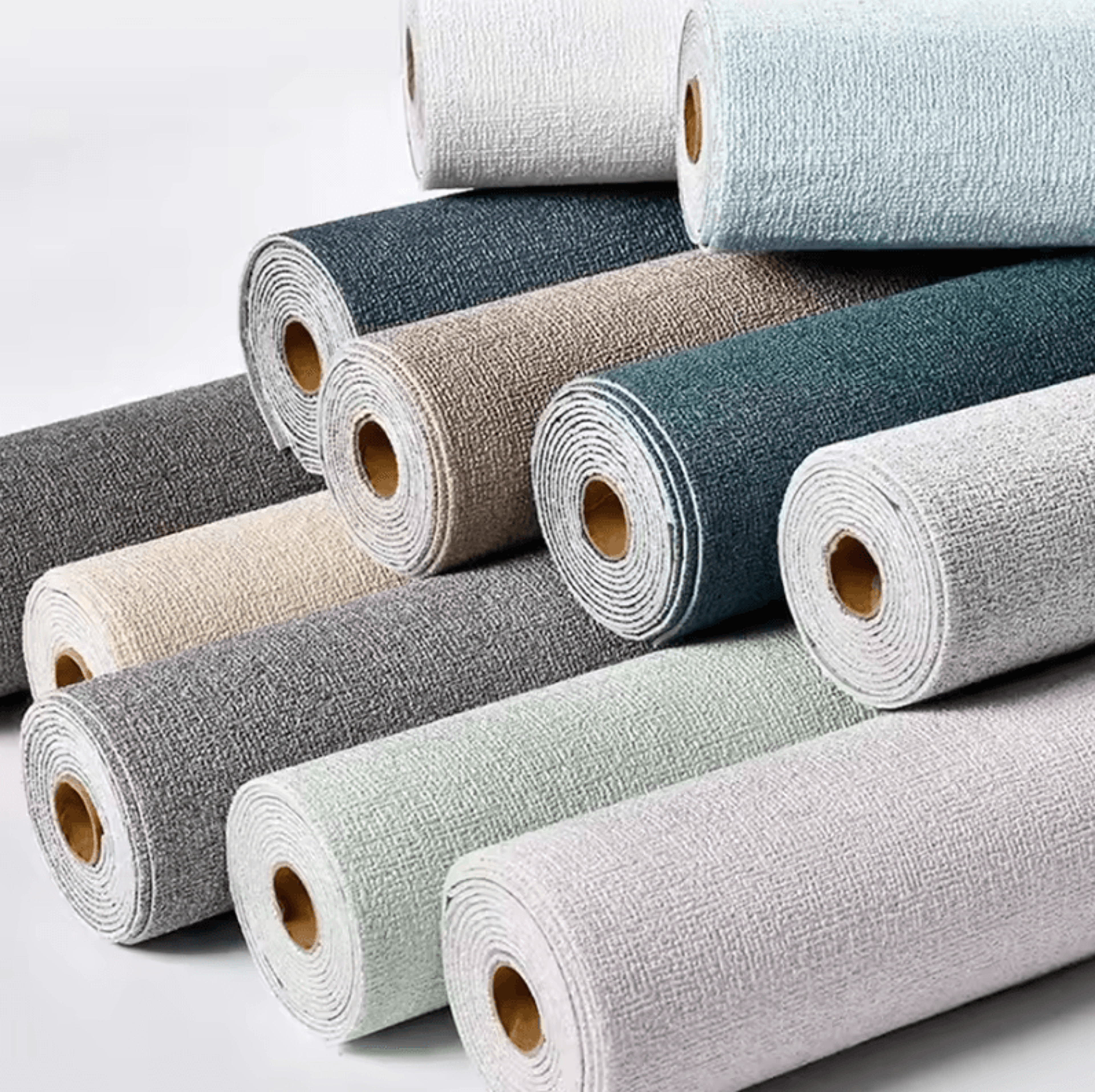 3d linen texture peel and stick foam wallpaper