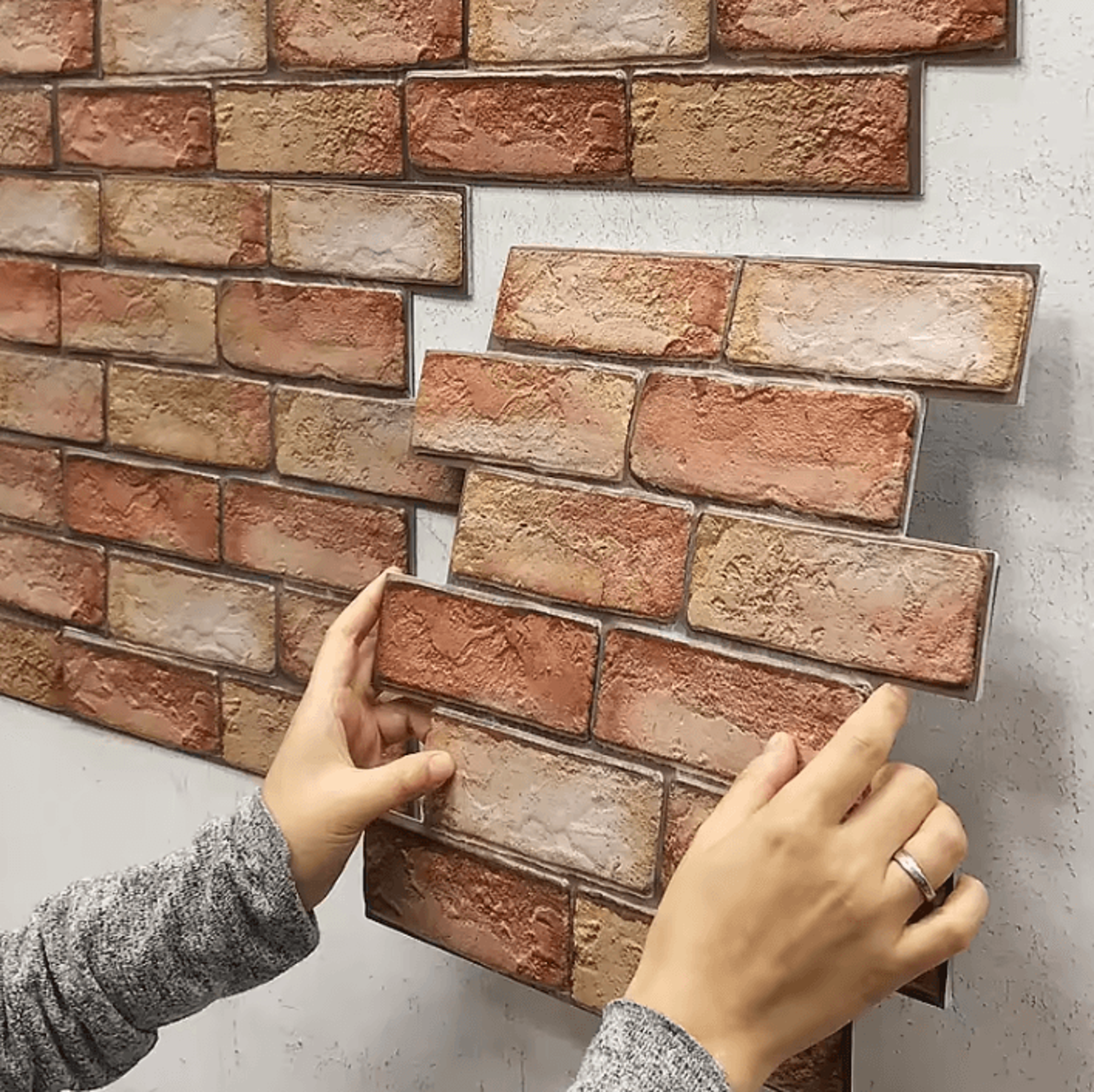 3d brick peel and stick waterproof wall tiles
