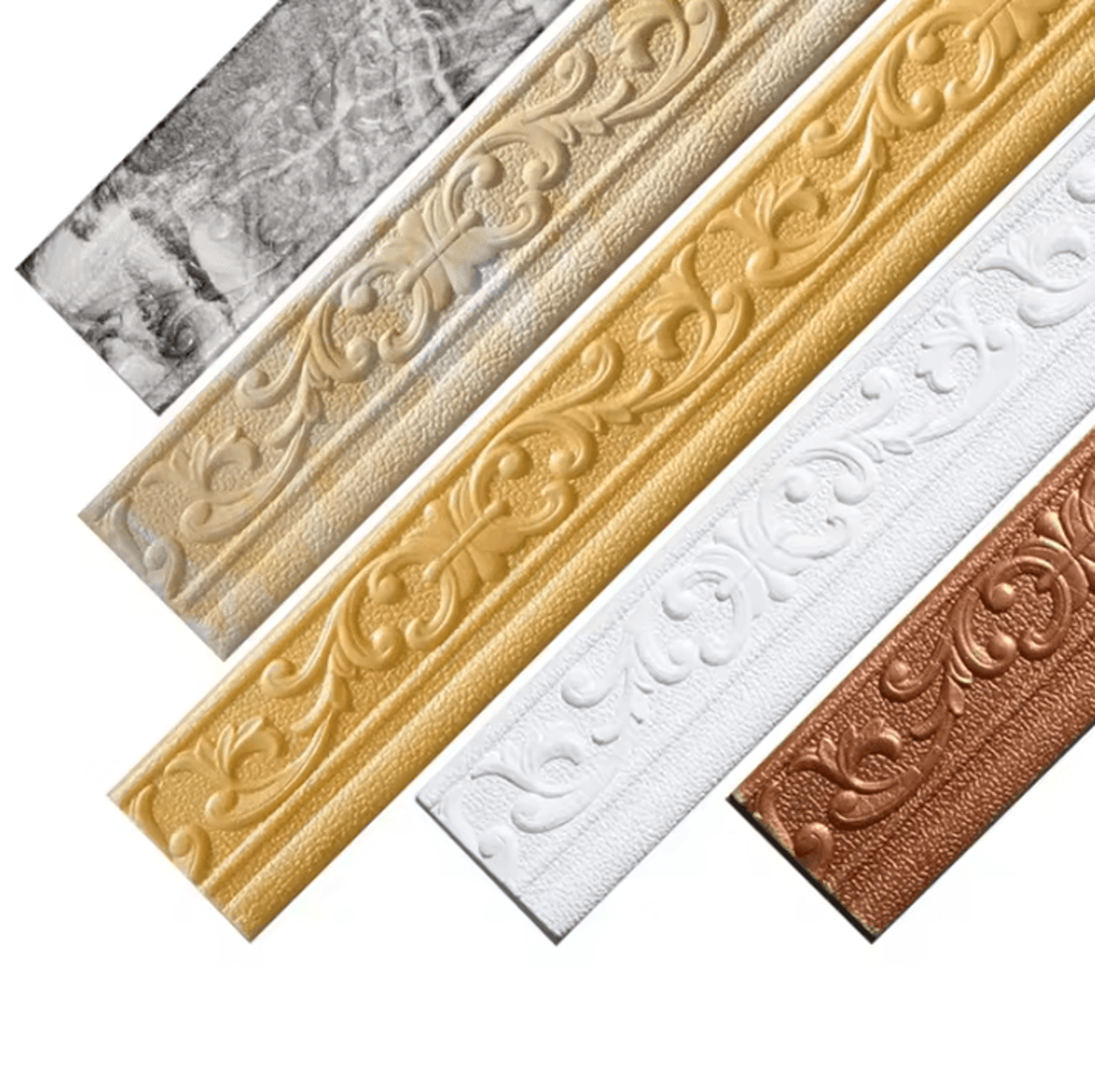 10m 3d peel and stick decorative wall trim