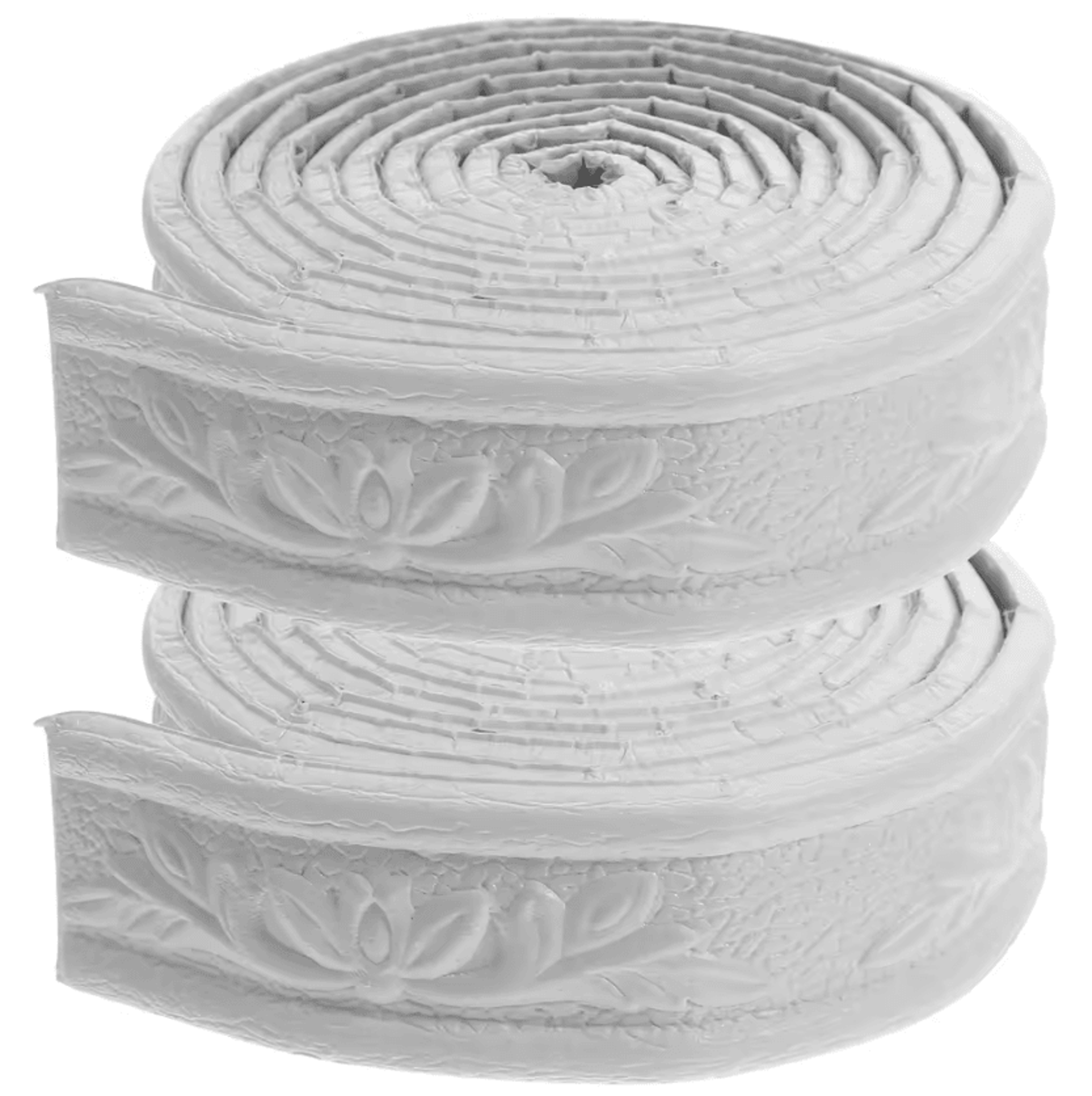 2 roll white peel and stick wall molding trim