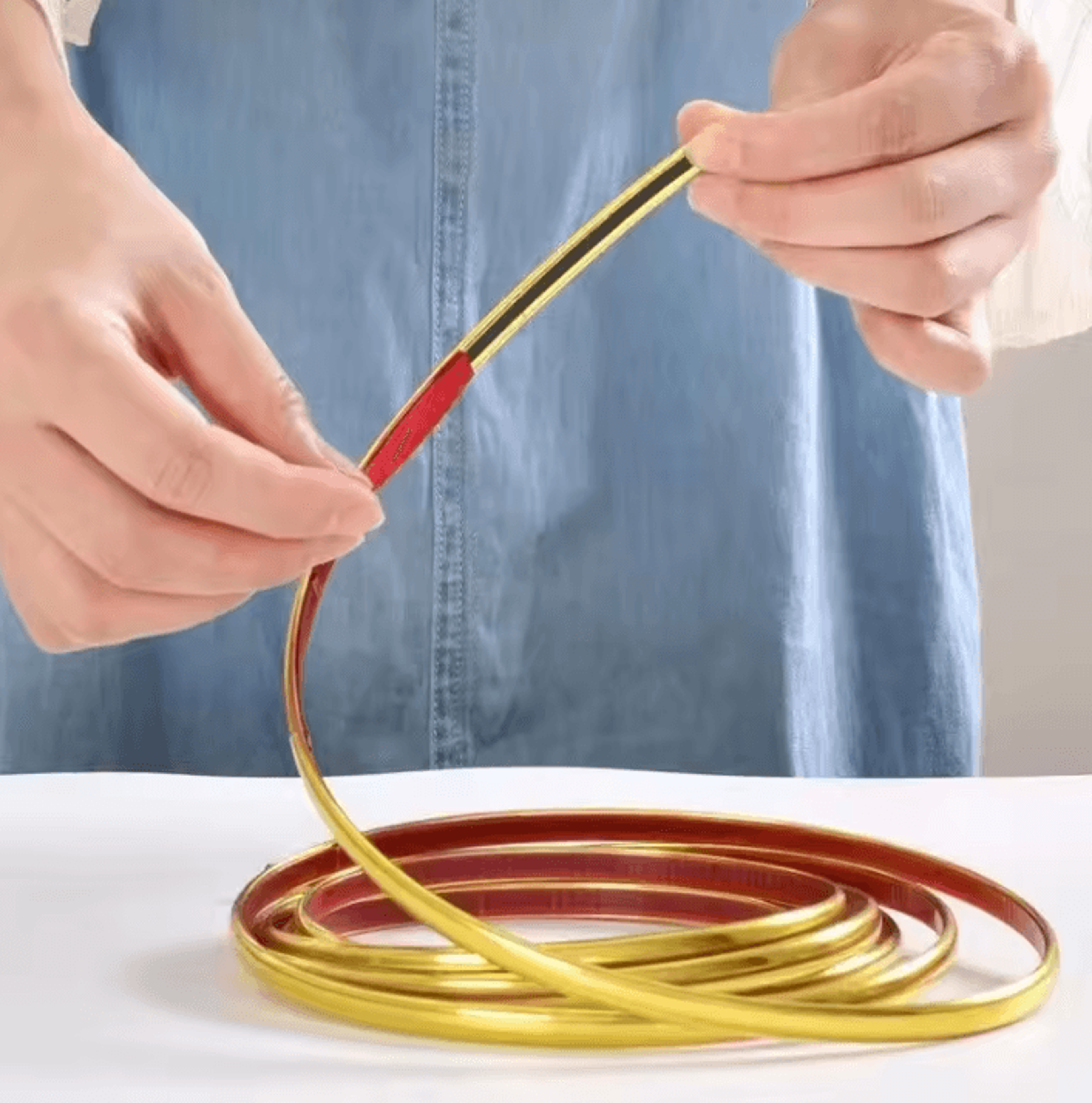 10m self adhesive pvc wall trim strip