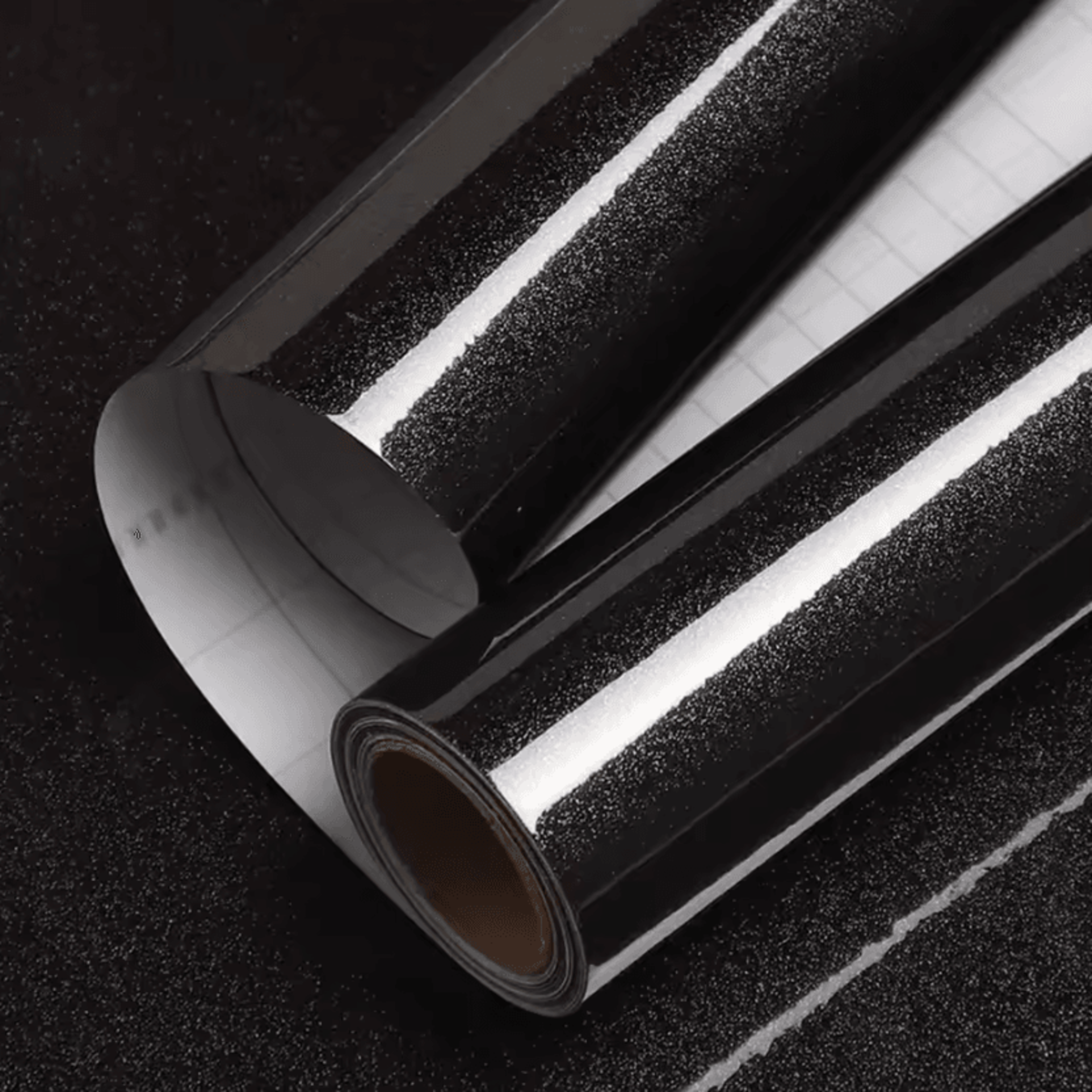 glossy black peel and stick waterproof wallpaper