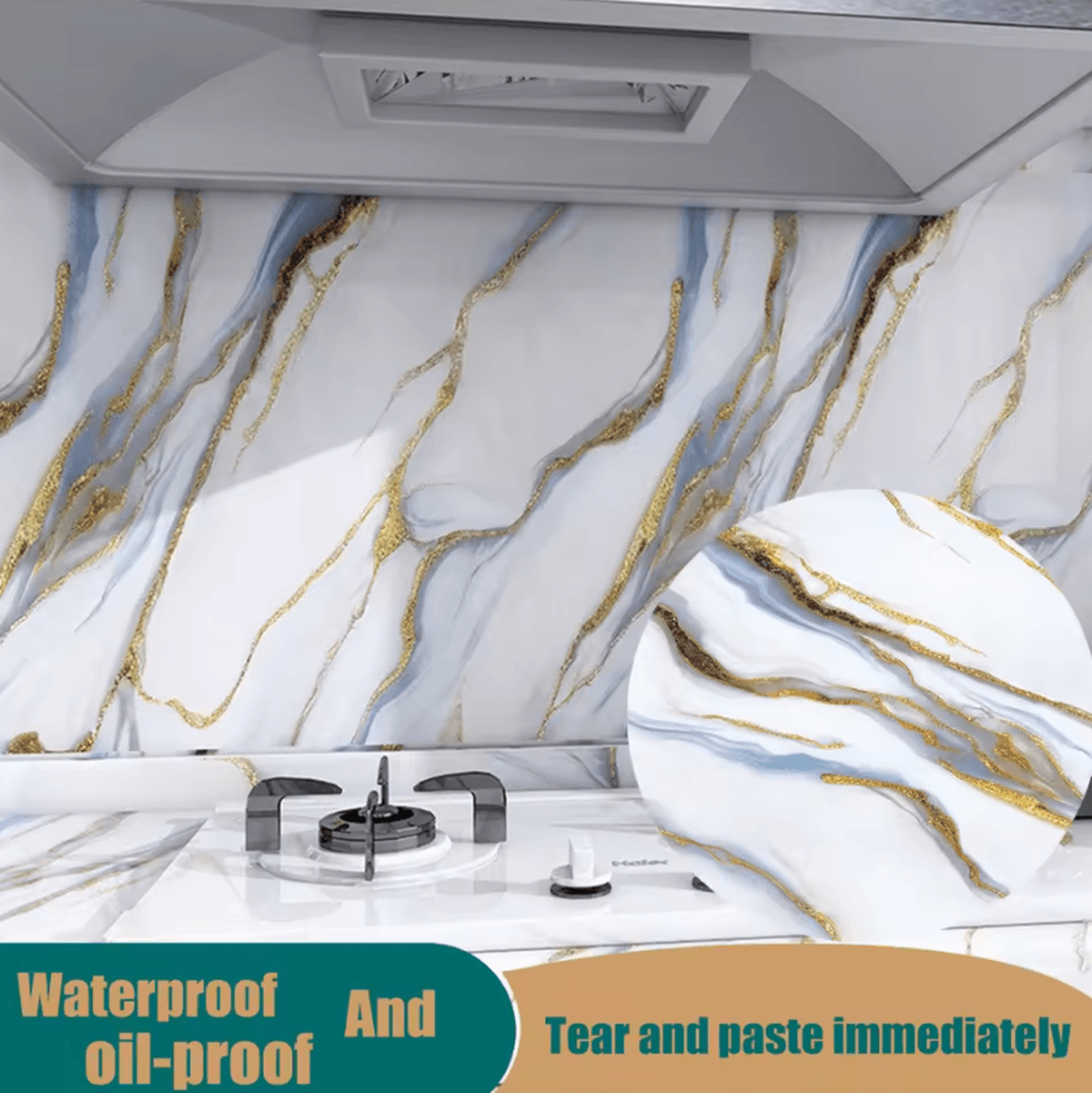40cm marble peel and stick countertop wallpaper