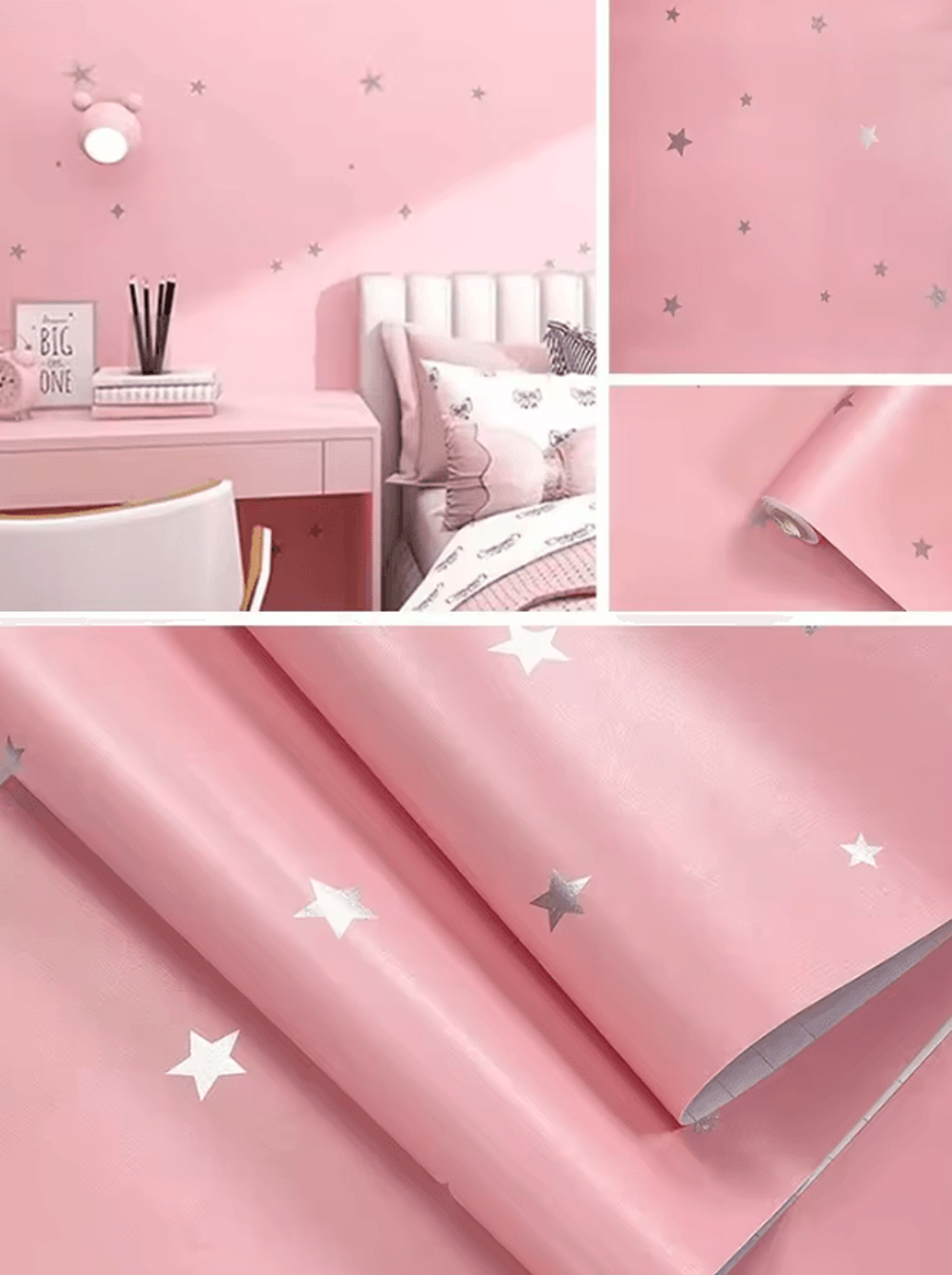 pink and blue peel and stick wallpaper