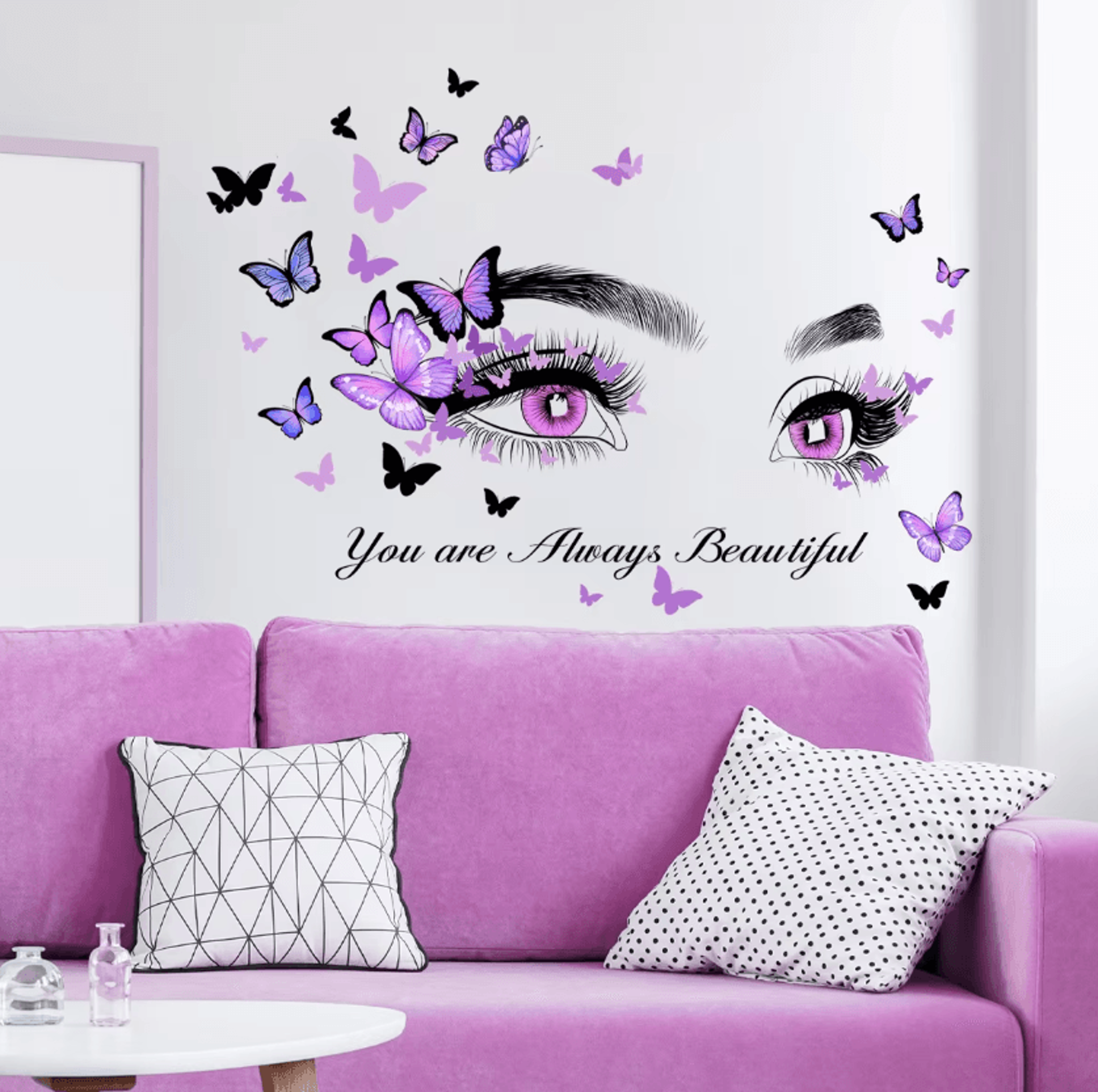 butterfly figure peel and stick wall decal