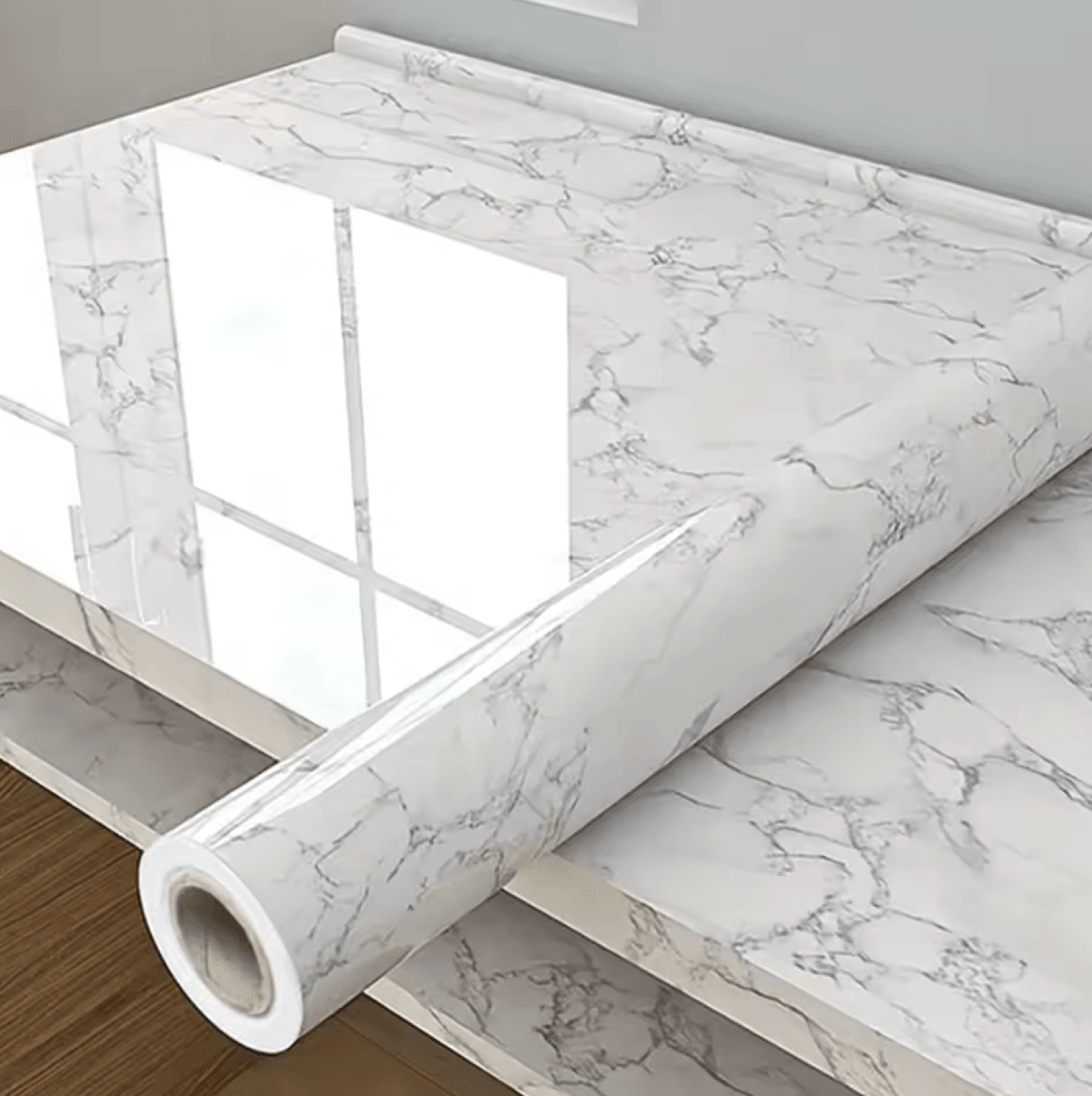 80cm marble peel and stick kitchen wallpaper