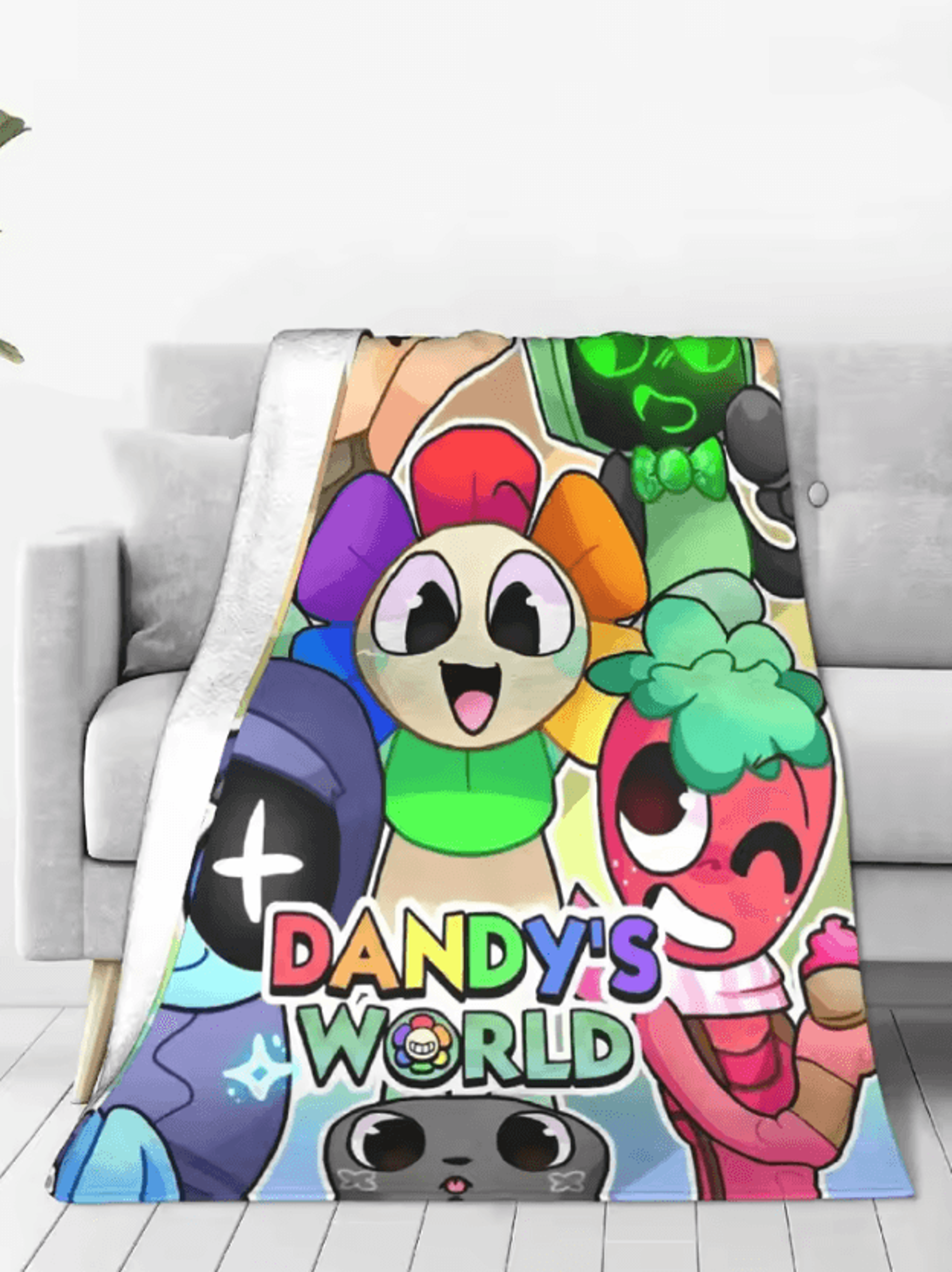 dandys world cozy flannel throw blanket