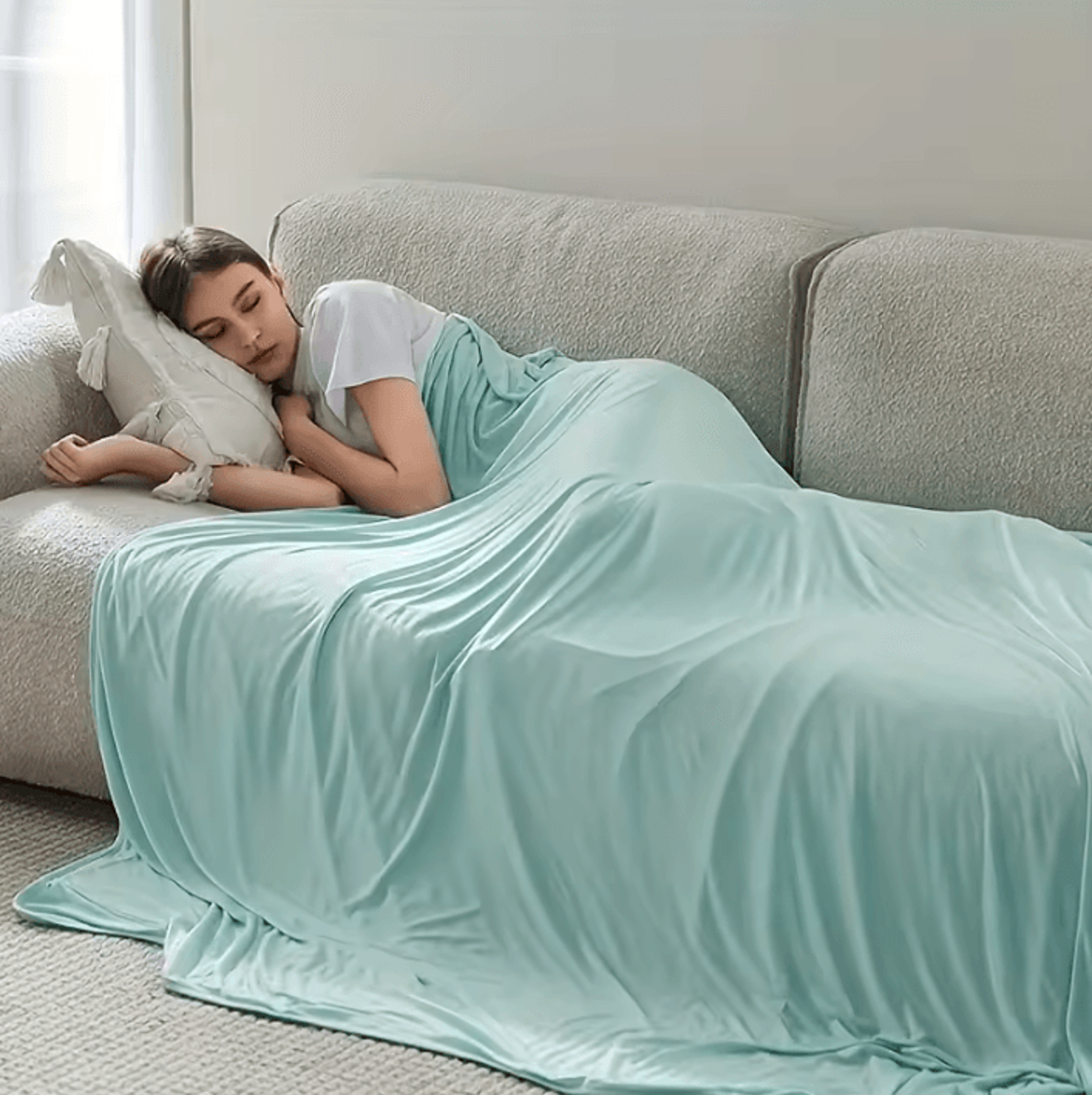 summer ice silk cooling blanket