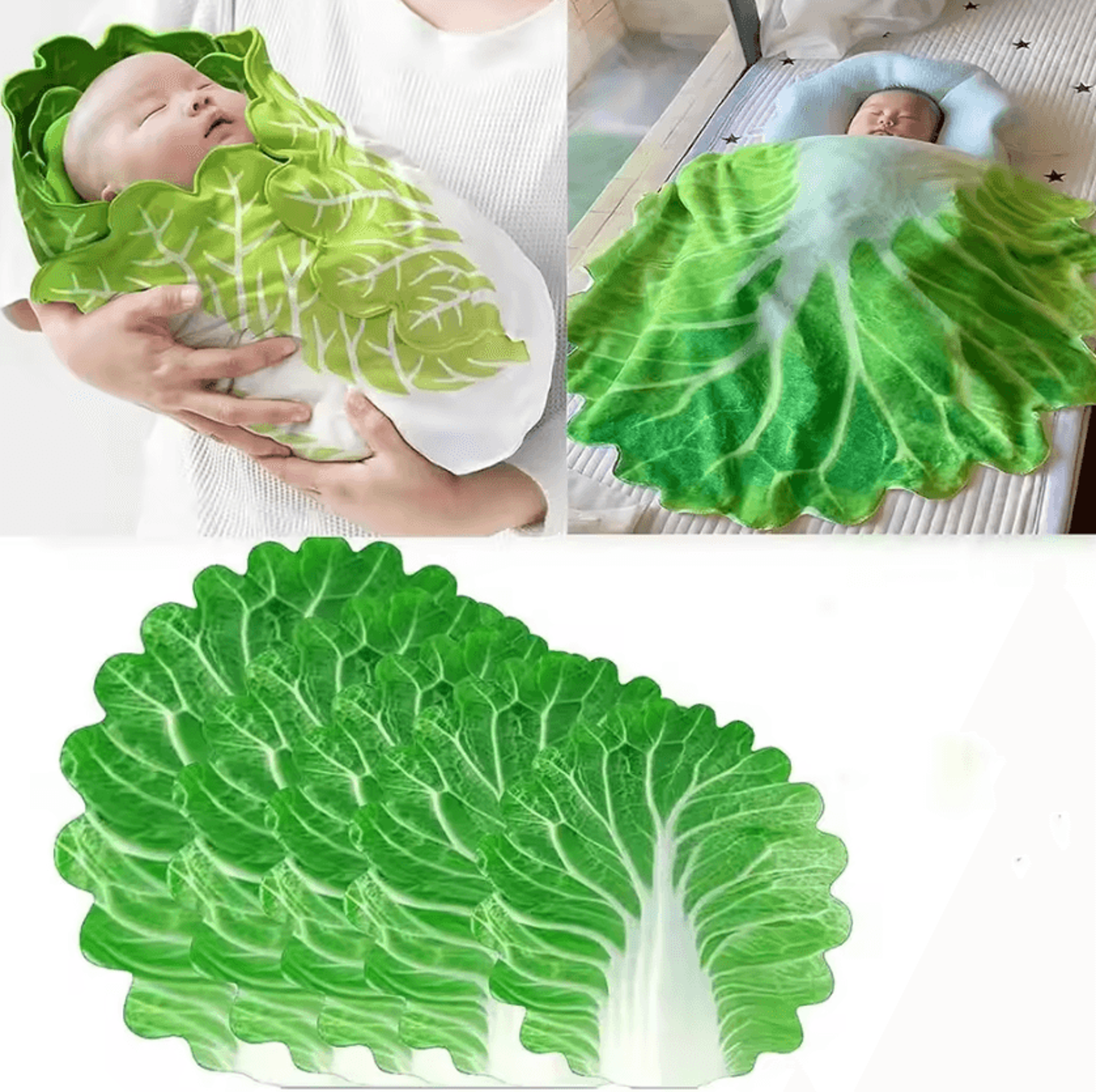 funny cabbage flannel throw blanket