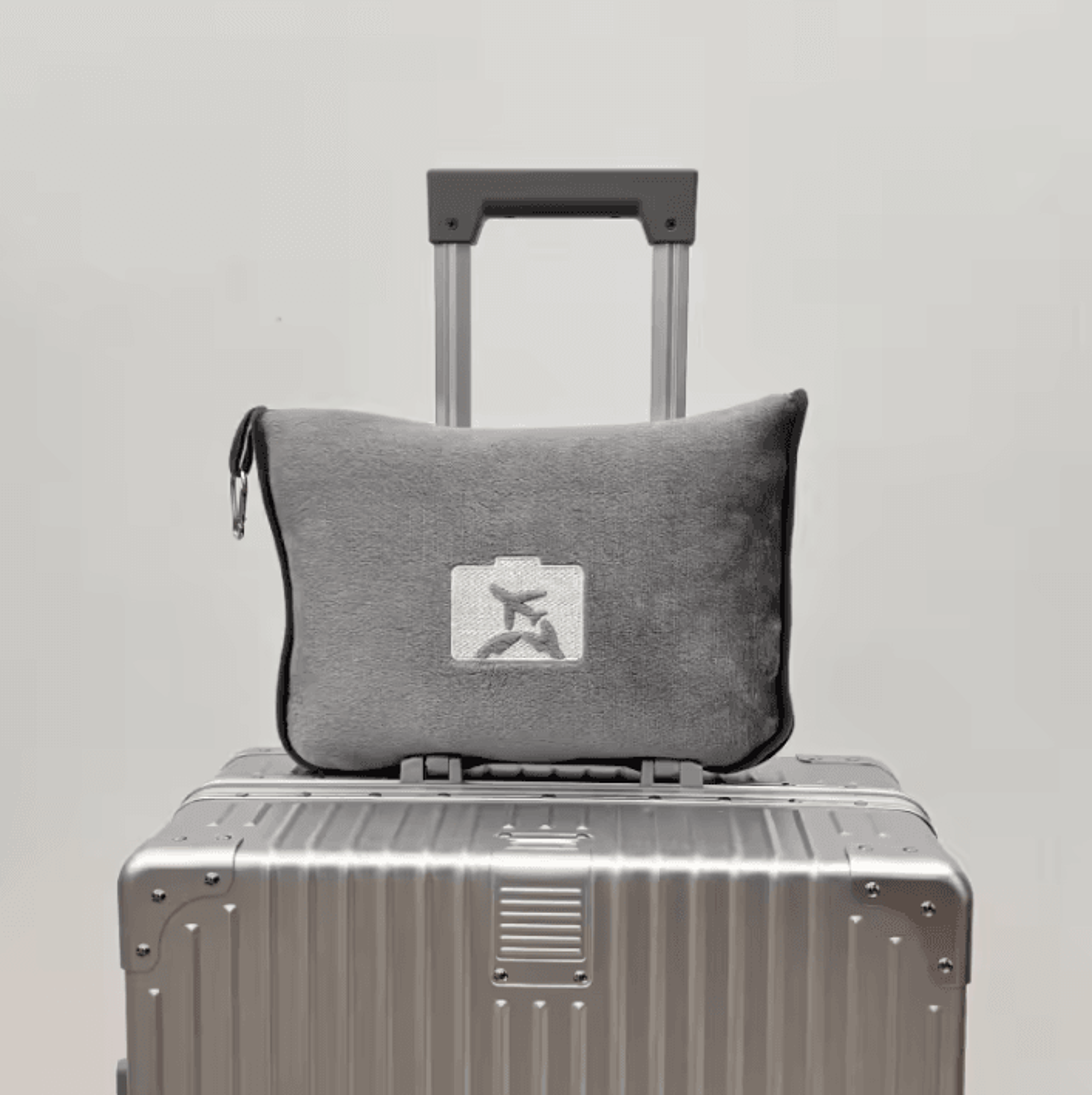 portable folding flannel airplane travel blanket