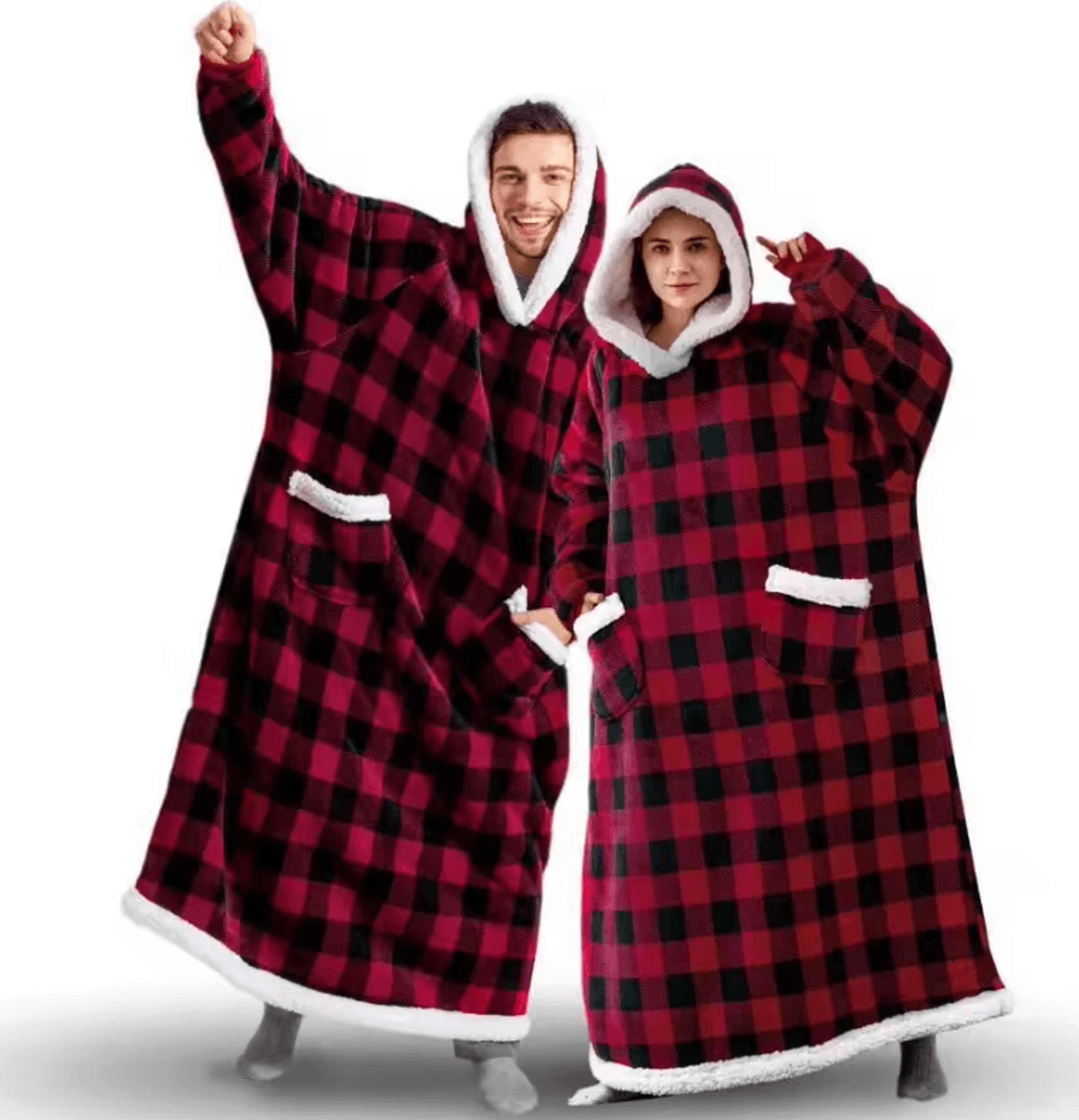oversized fleece hoodie wearable blanket