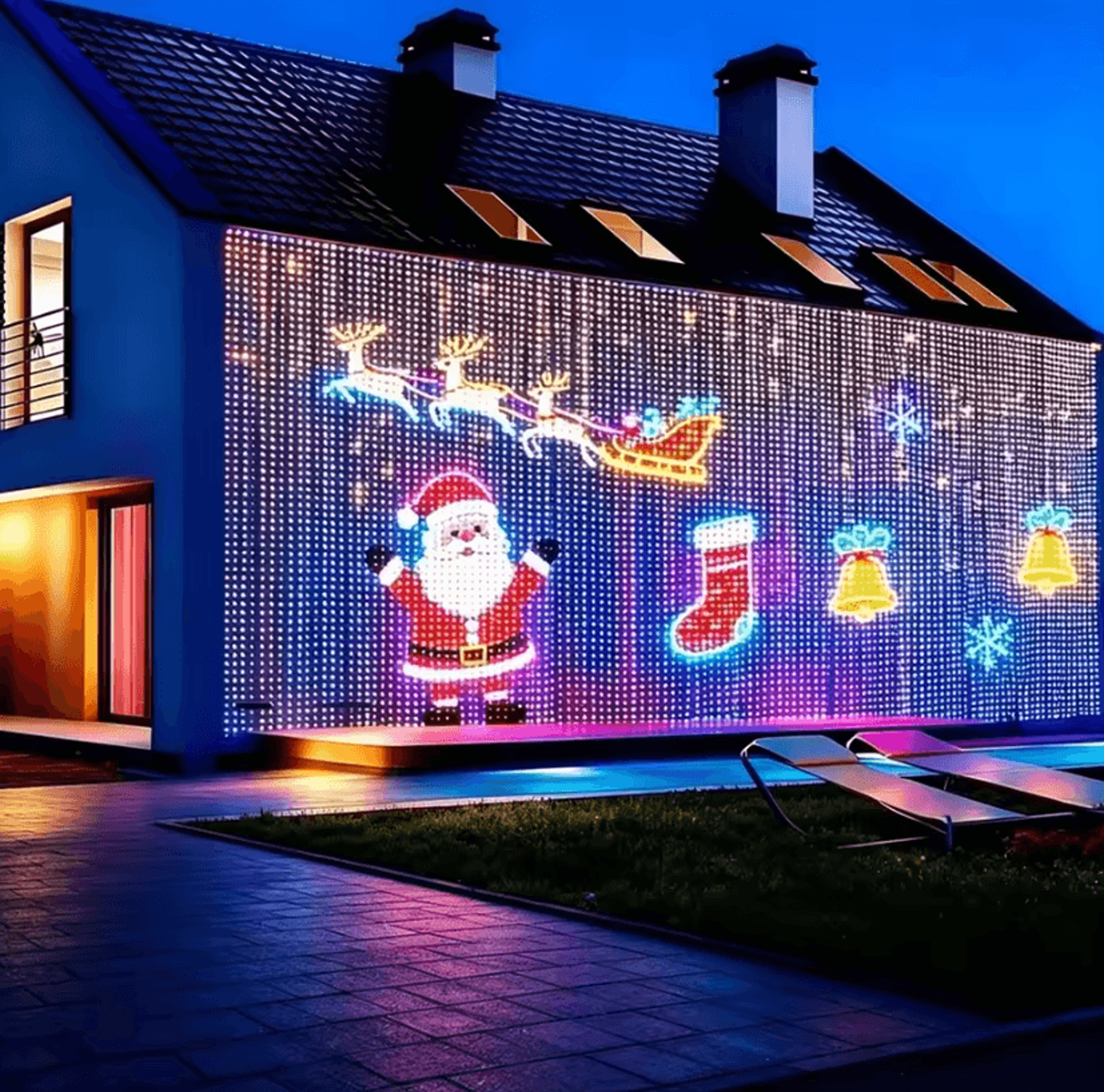 smart music sync led curtain lights