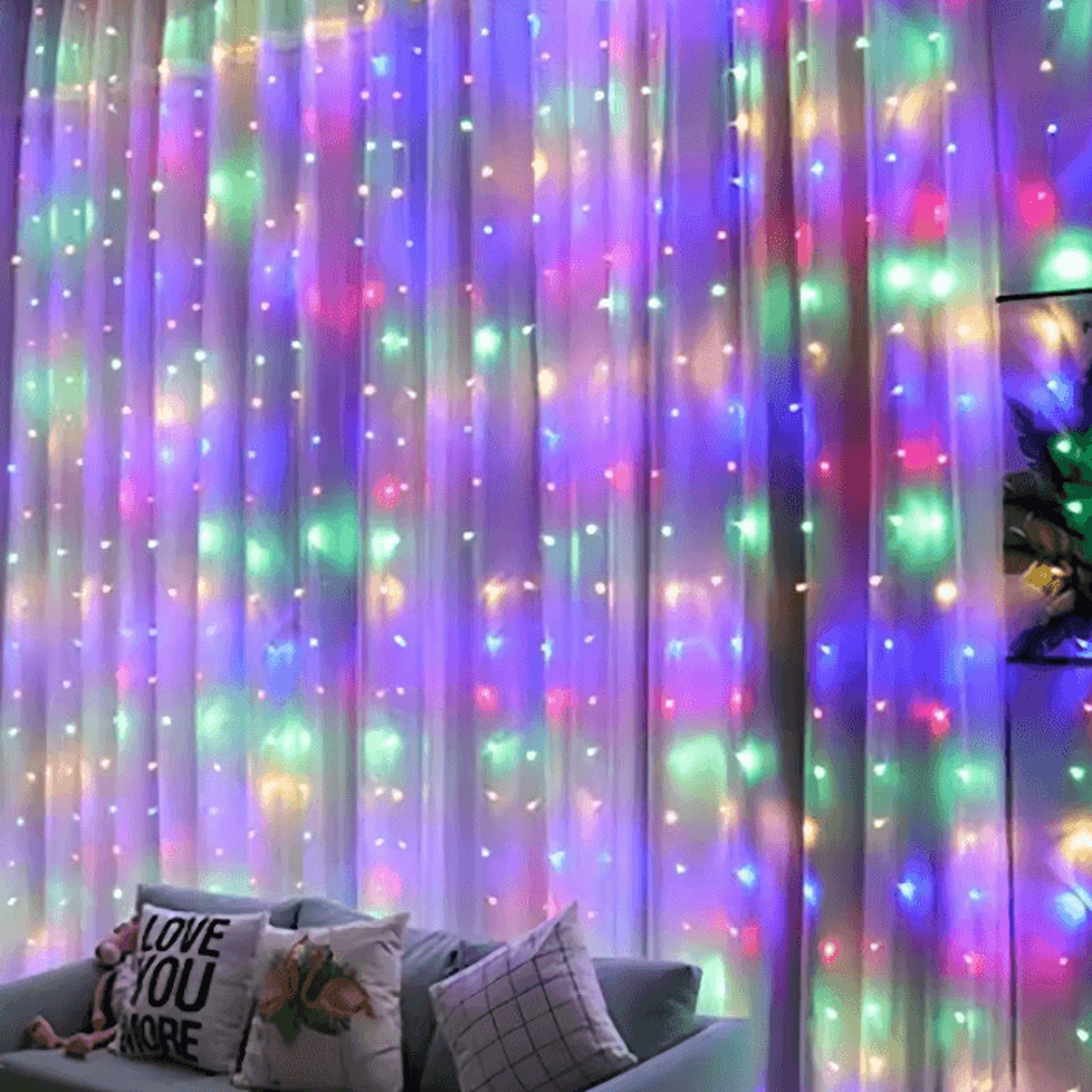 ramadan led curtain fairy lights with remote control