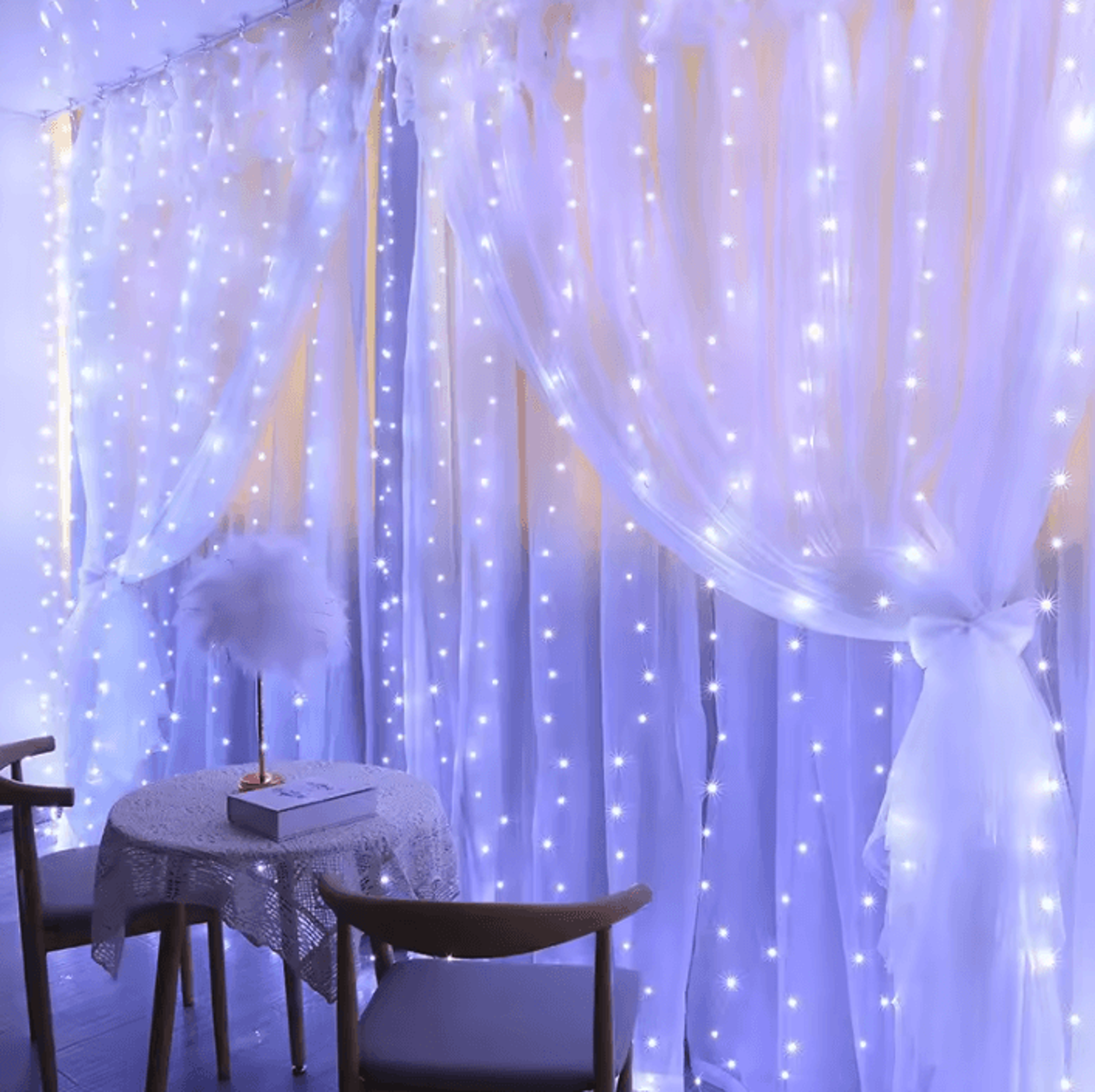 3m 4m 6m usb led curtain lights for christmas and wedding decor