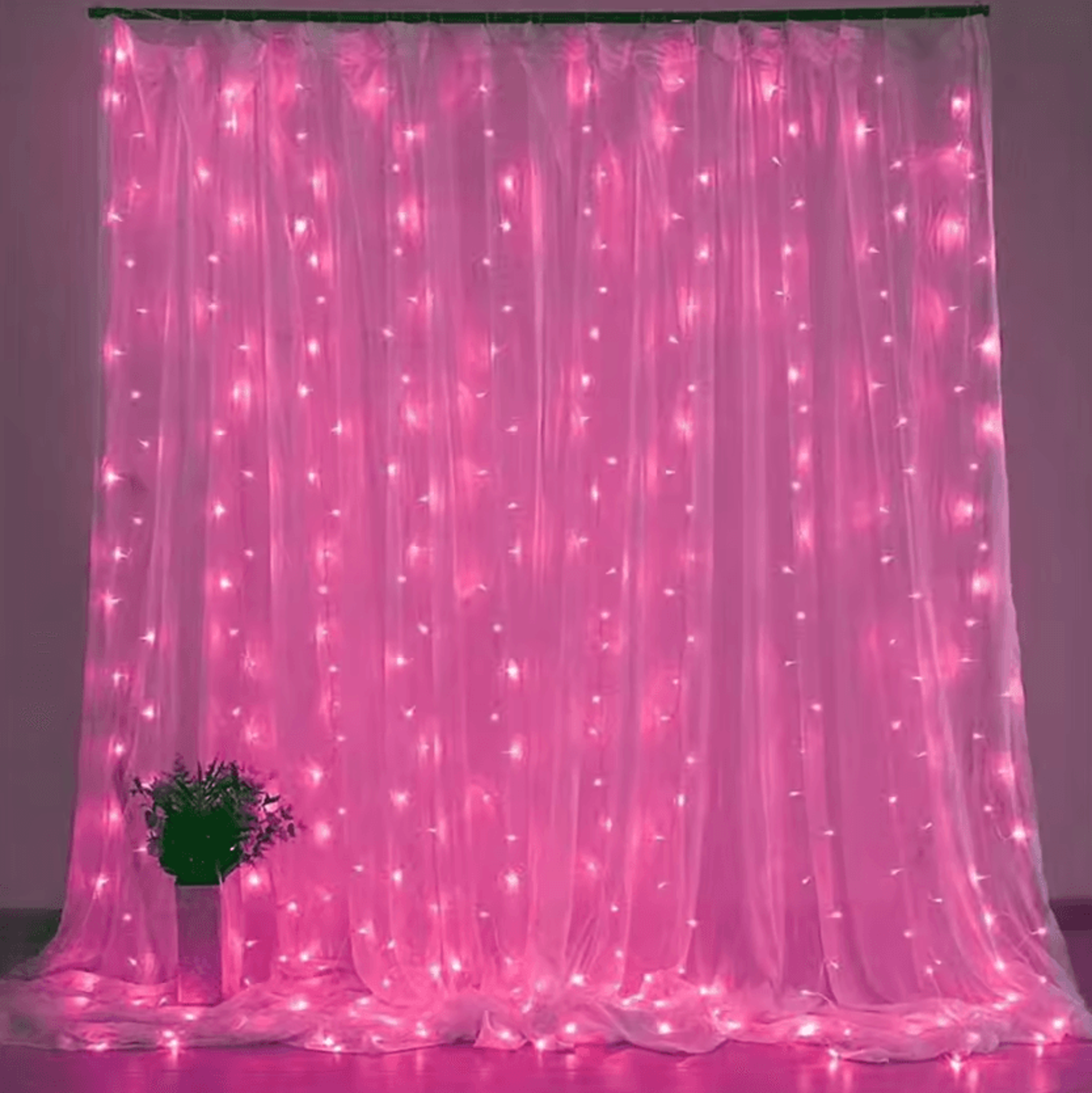 battery powered led curtain lights for ramadan eid and weddings