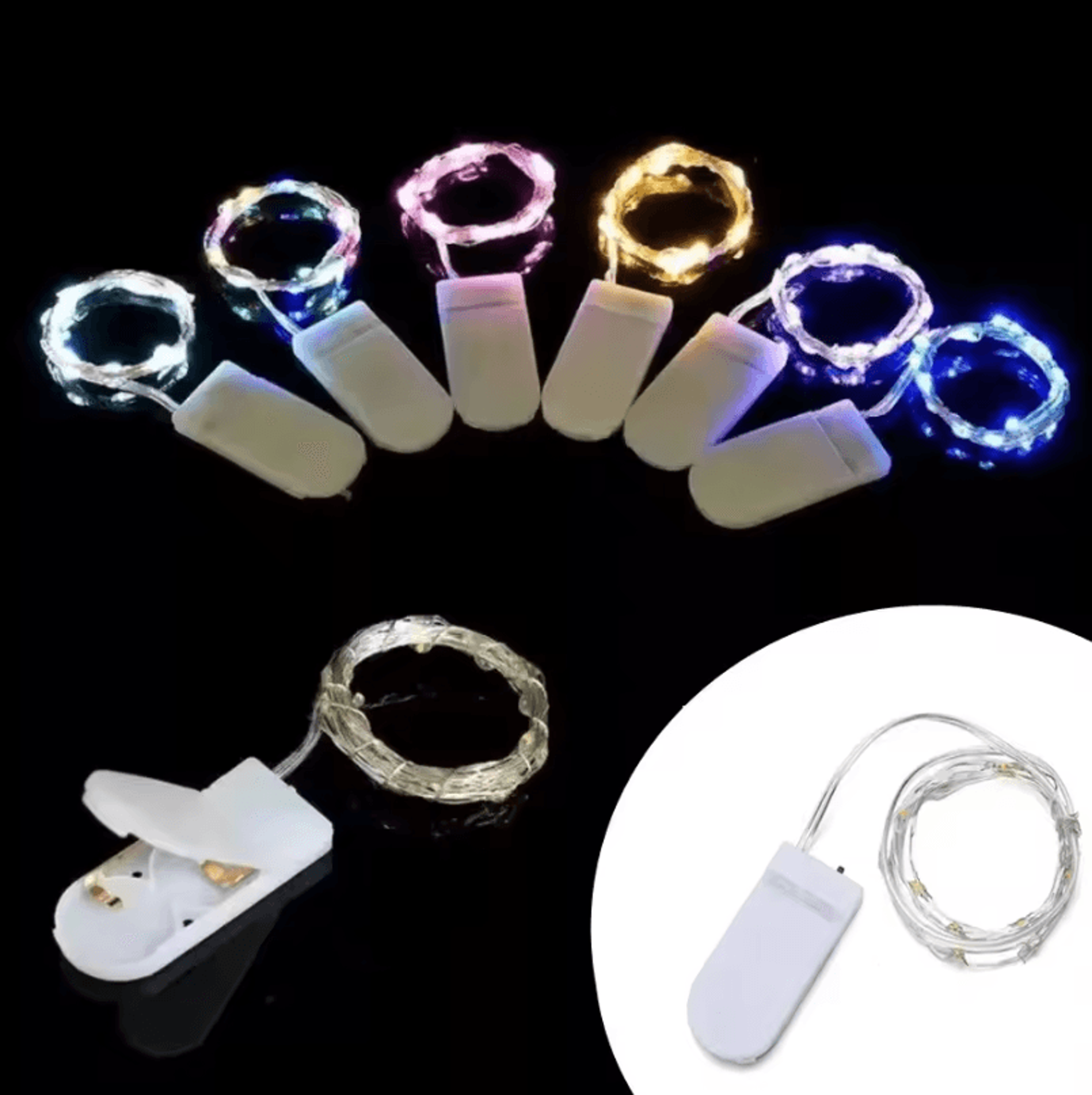 5m battery operated waterproof copper wire fairy lights